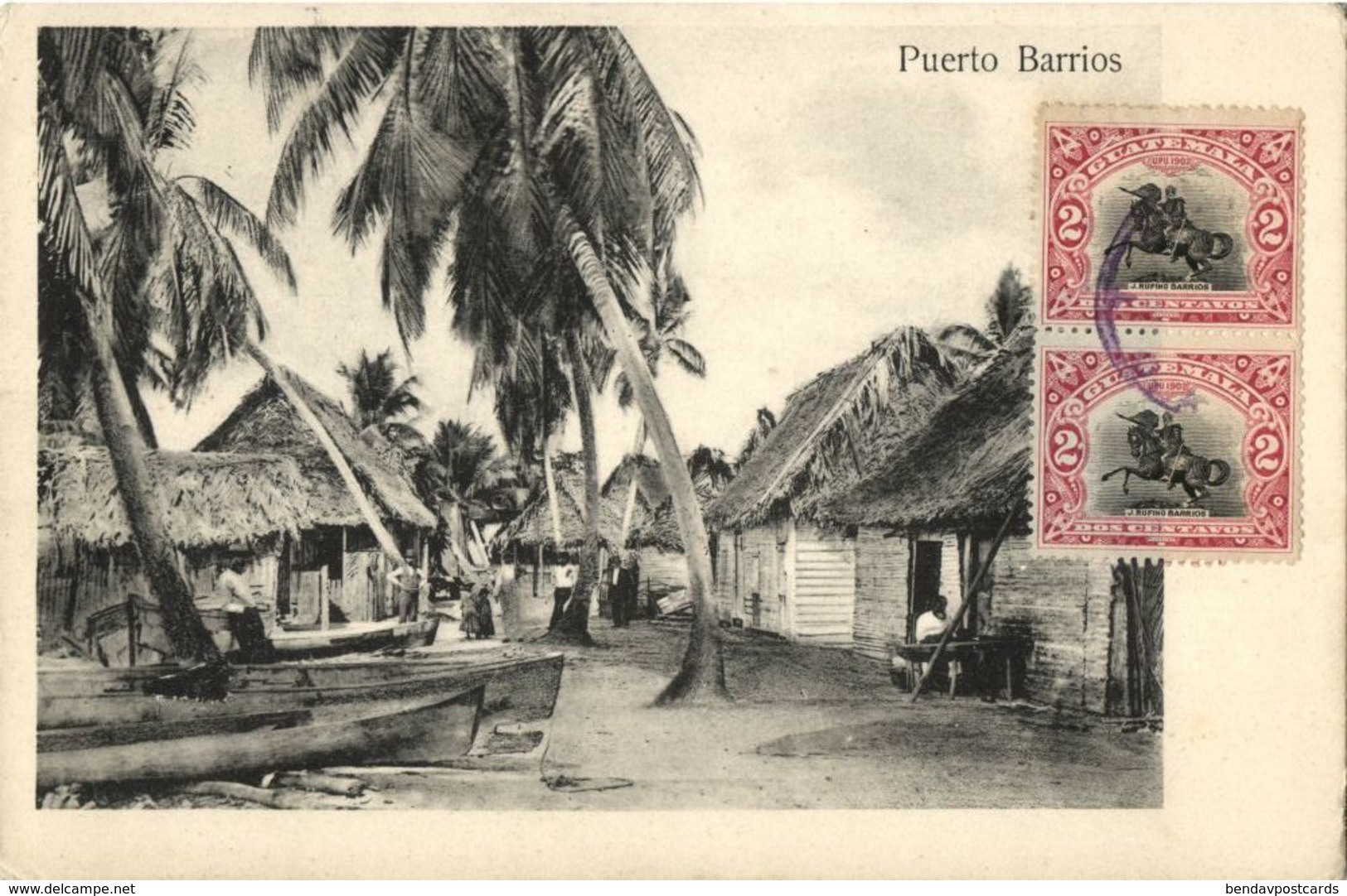 Guatemala, C.A., PUERTO BARRIOS, Partial View (1906) Postcard - Guatemala