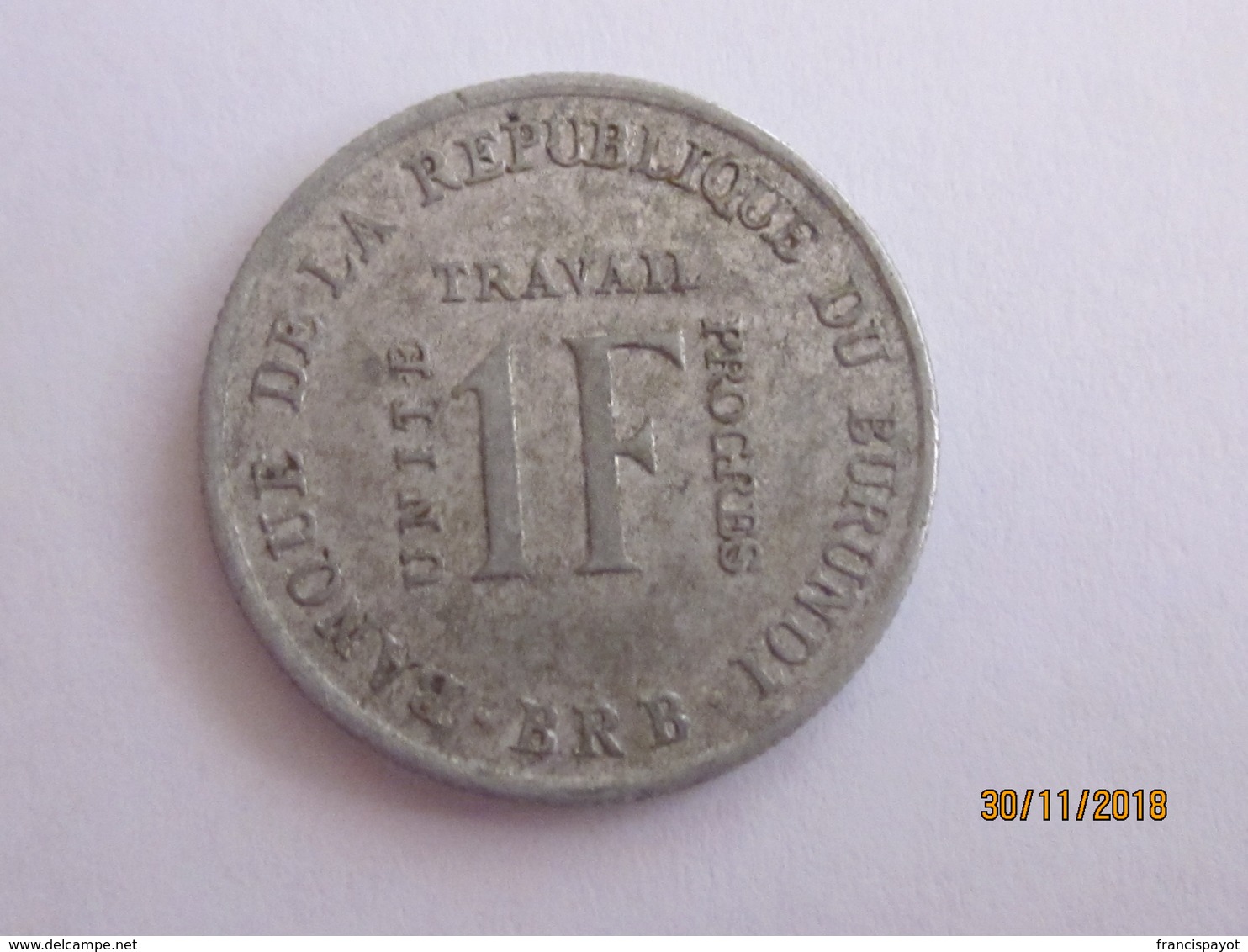 Burundi: 1 Franc 1970 - Burundi