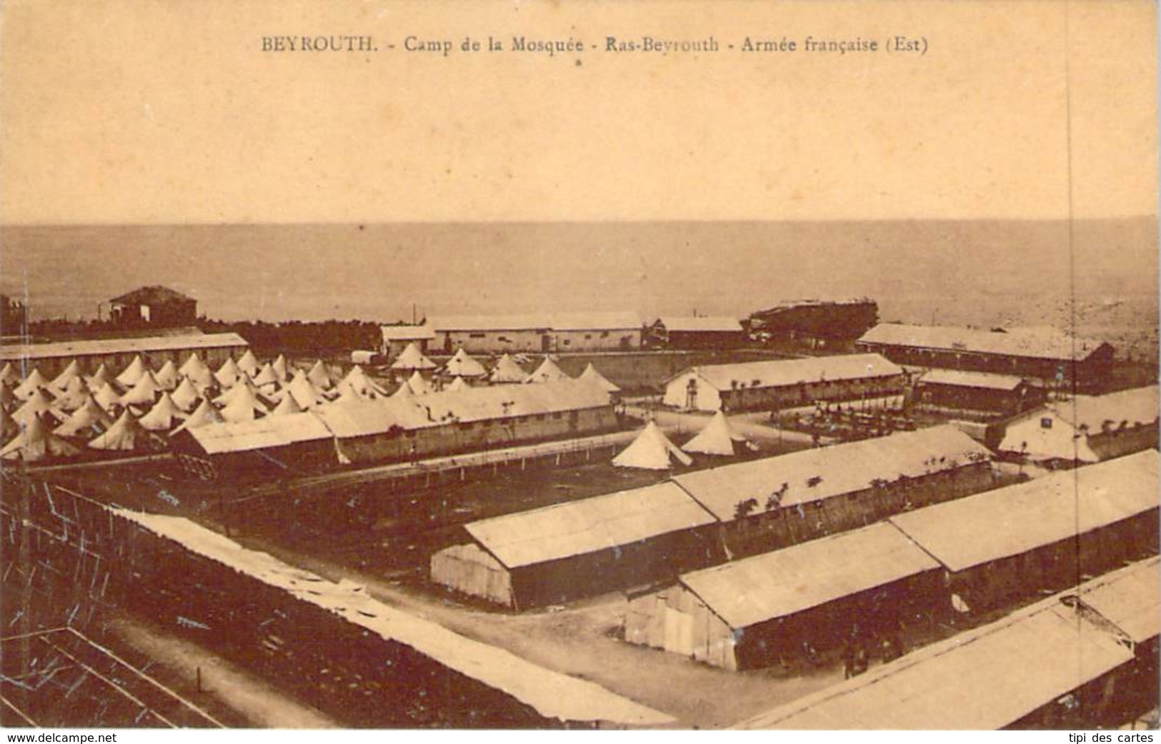 Liban - Beyrouth - Camp De La Mosquée, Ras-Beyrouth, Armée Française, Est (vernie) - Liban