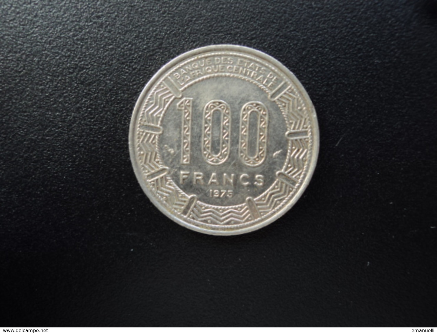 RÉPUBLIQUE CENTRAFRICAINE : 100 FRANCS   1975     KM 7    SUP - Centraal-Afrikaanse Republiek