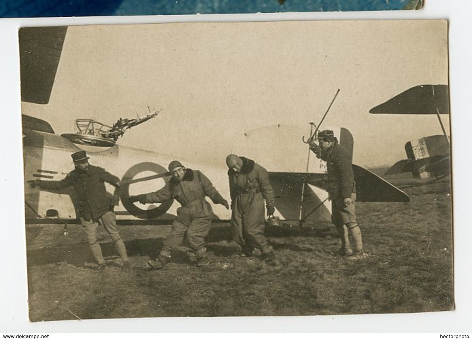 Jeune Homme Young Man Militaire WW1 14-18 War Soldat Guerre Avion Mitrailleuse Arme Tourelle Pilote Aviateur Pilot - Aviation