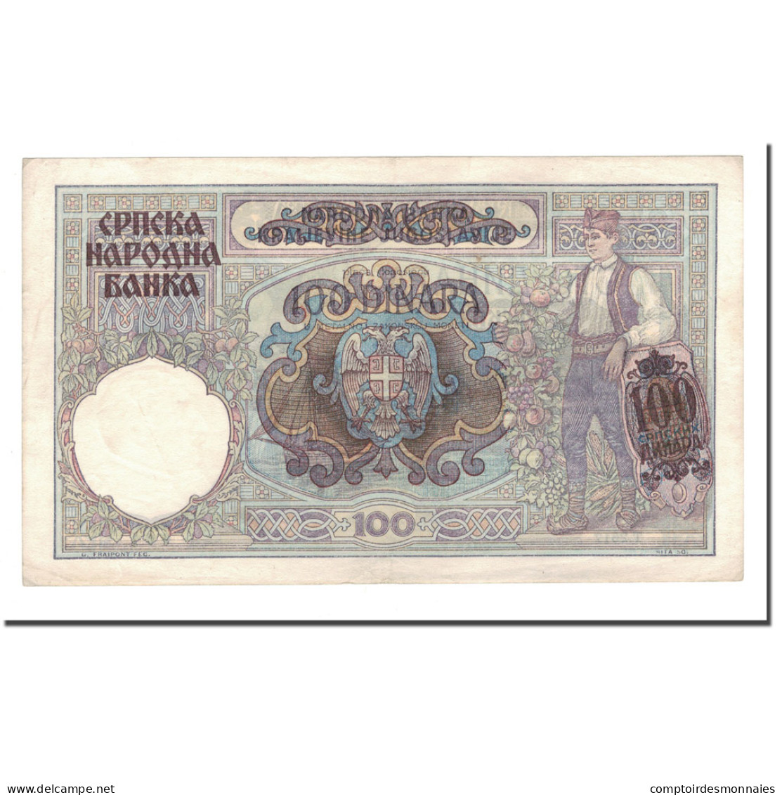 Billet, Serbie, 100 Dinara, 1941, 1941-05-01, KM:23, NEUF - Serbie