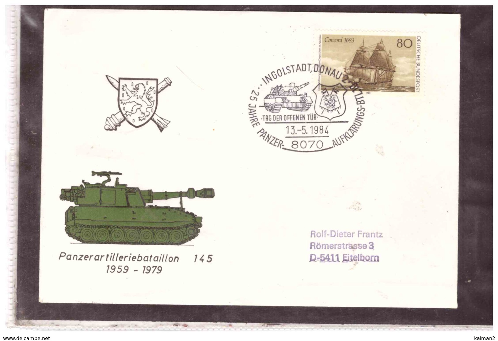 DE2246   -   INGOLSTADT  13.5.1984   /   25 JAHRE PANZER-AUFKLAERUNGS-BTL10 - Militaria