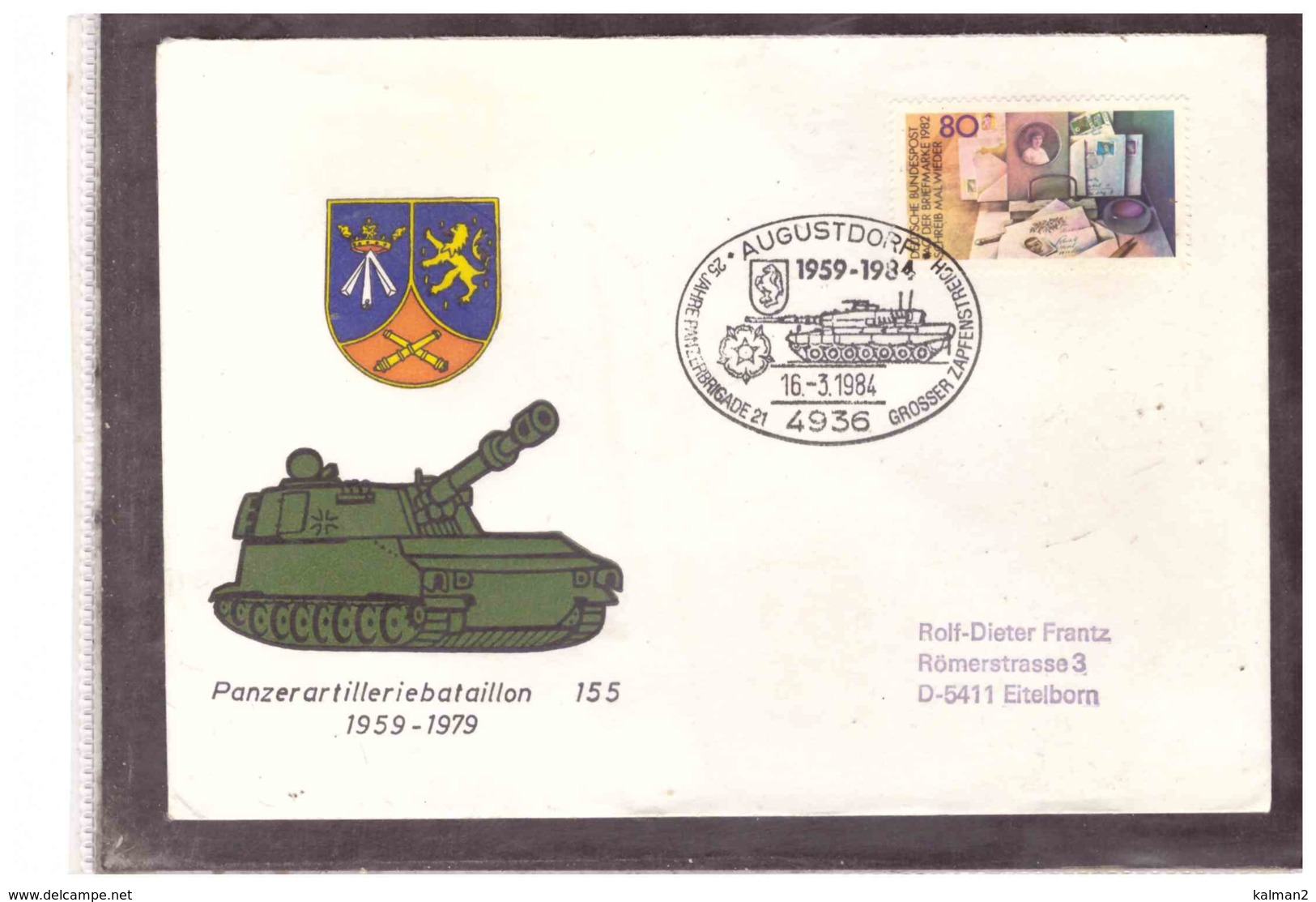 DE2247   -   AUGUSTDORF   16.3.1984   /   25 JAHRE PANZERBRIGADE 21 - Militaria