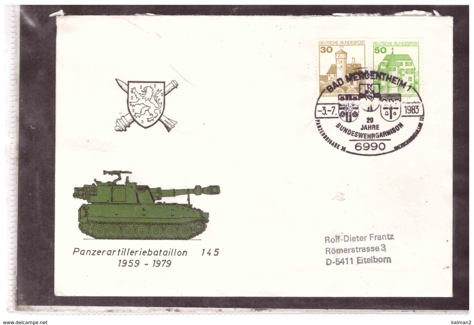 DE2248   -   BAD MERGENTHEIM  3.7.1983   /   20 JAHRE BUNDESWEHRGARNISON   PANZERBRIGADE 36 - Militaria