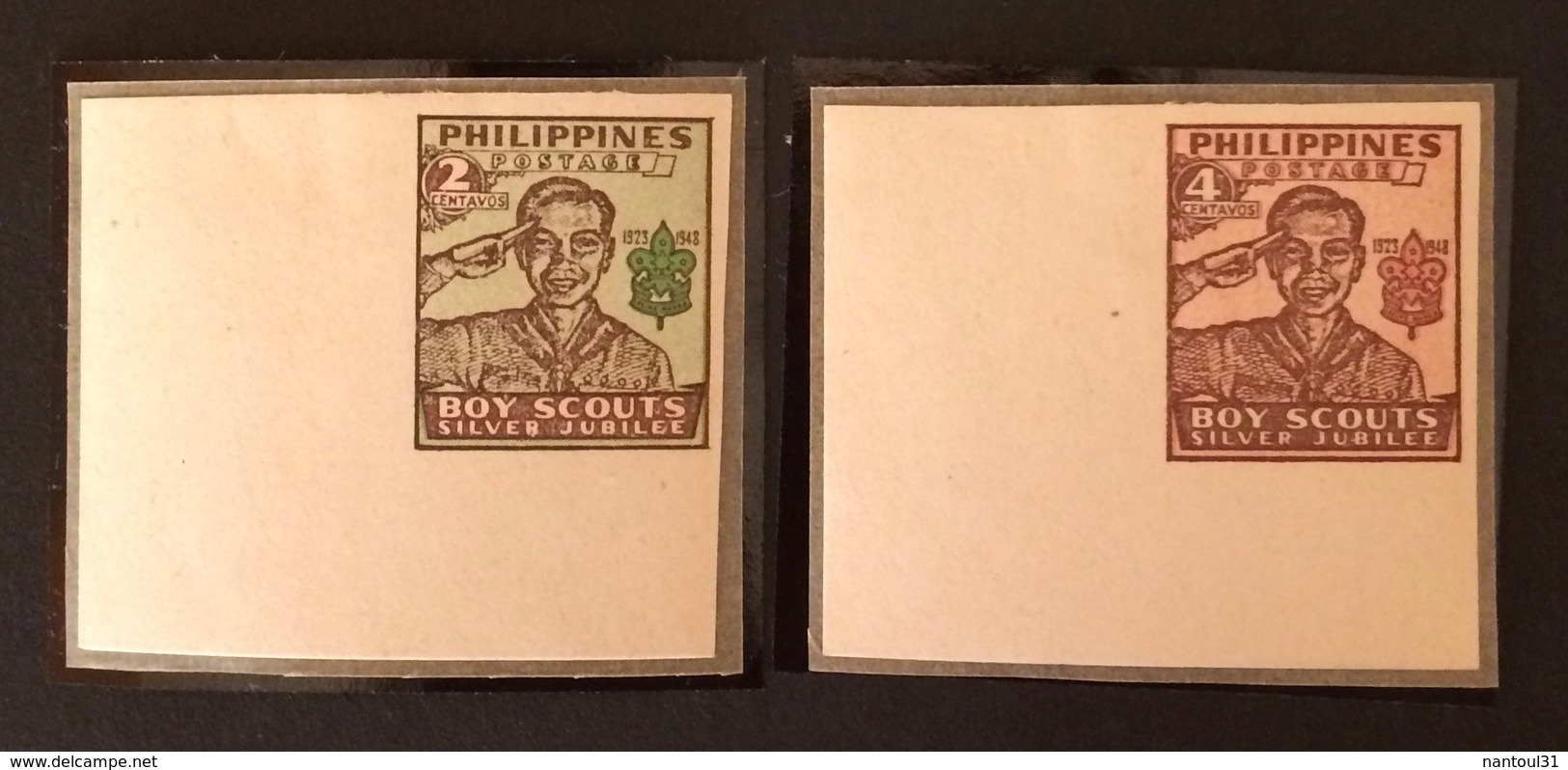 PHILIPPINES YT 1949 N°351-352 Non Dentelé - Philippines