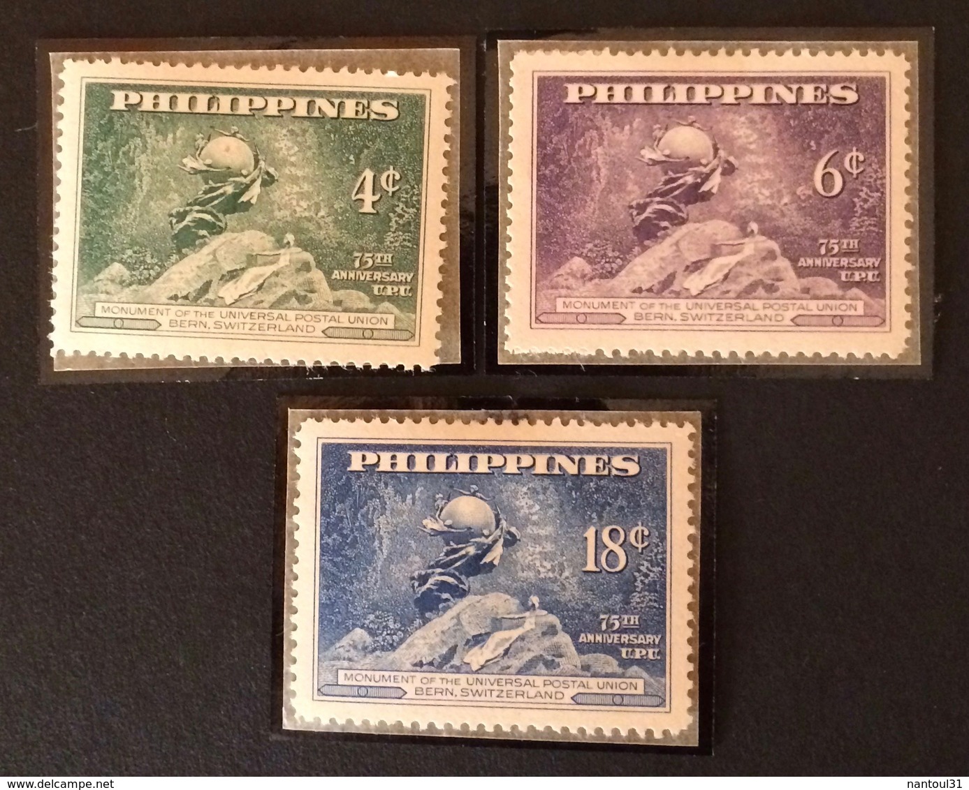PHILIPPINES UPU YT 1949 N°353 à 355* - Philippines