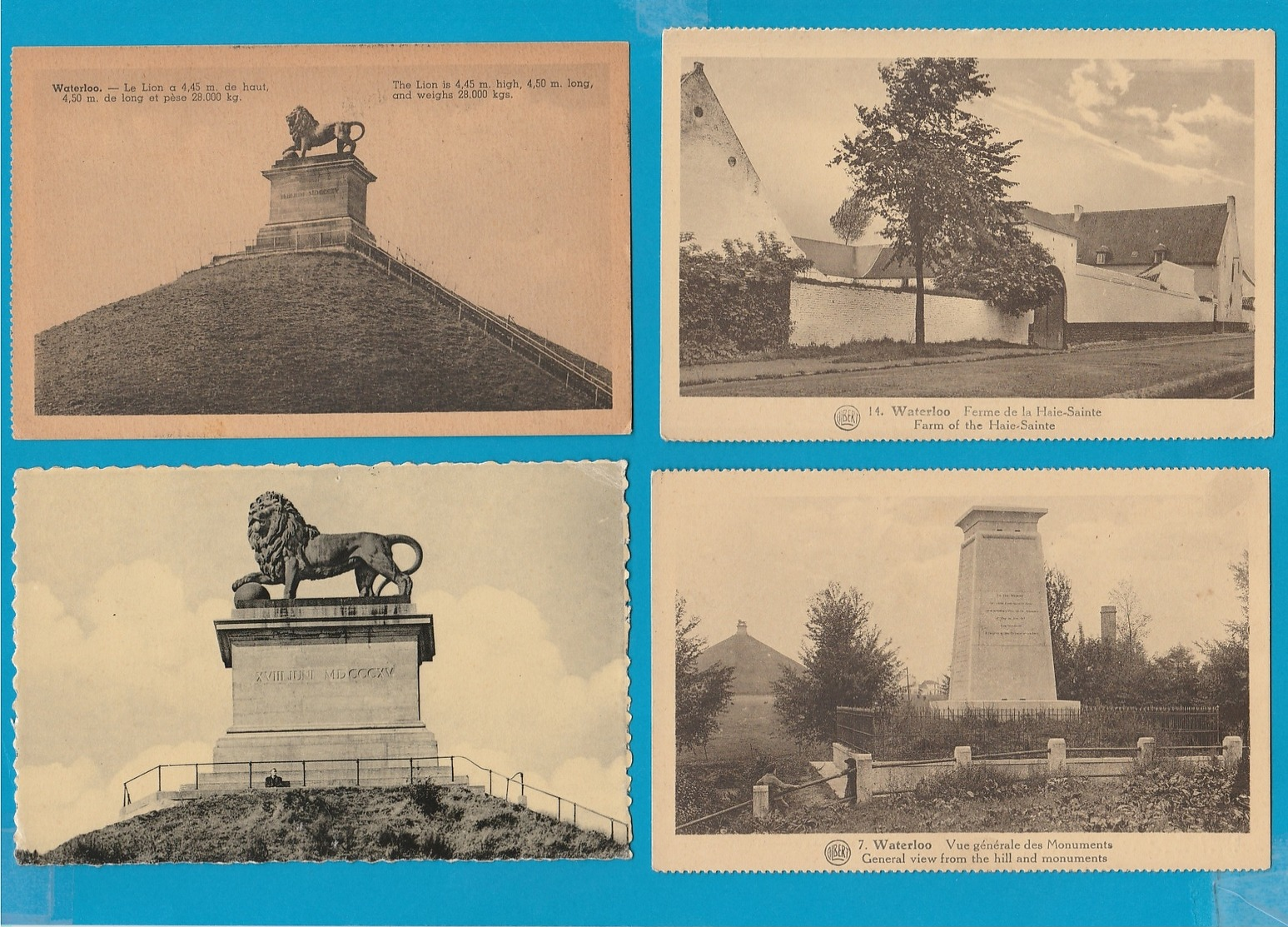 BELGIË Waterloo, Lot Van 62 Postkaarten, Cartes Postales - 5 - 99 Cartes