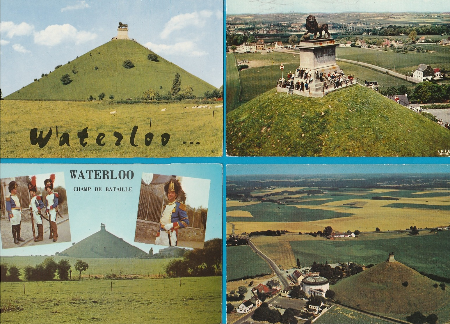 BELGIË Waterloo, Lot van 62 Postkaarten, Cartes Postales