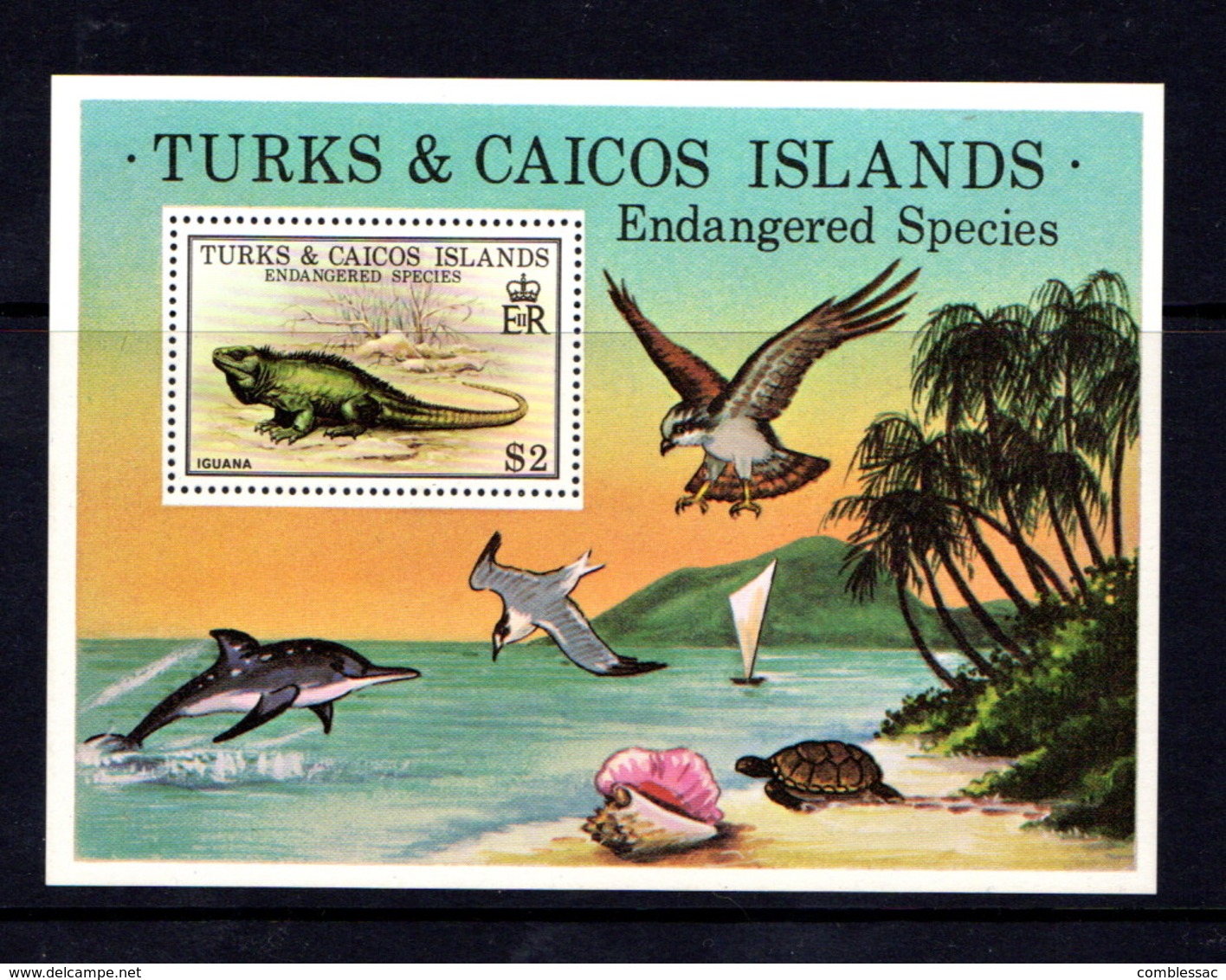 TURKS  AND  CAICOS  ISLANDS   1979    Endangered  Wildlife    Sheetlet     MNH - Turks And Caicos