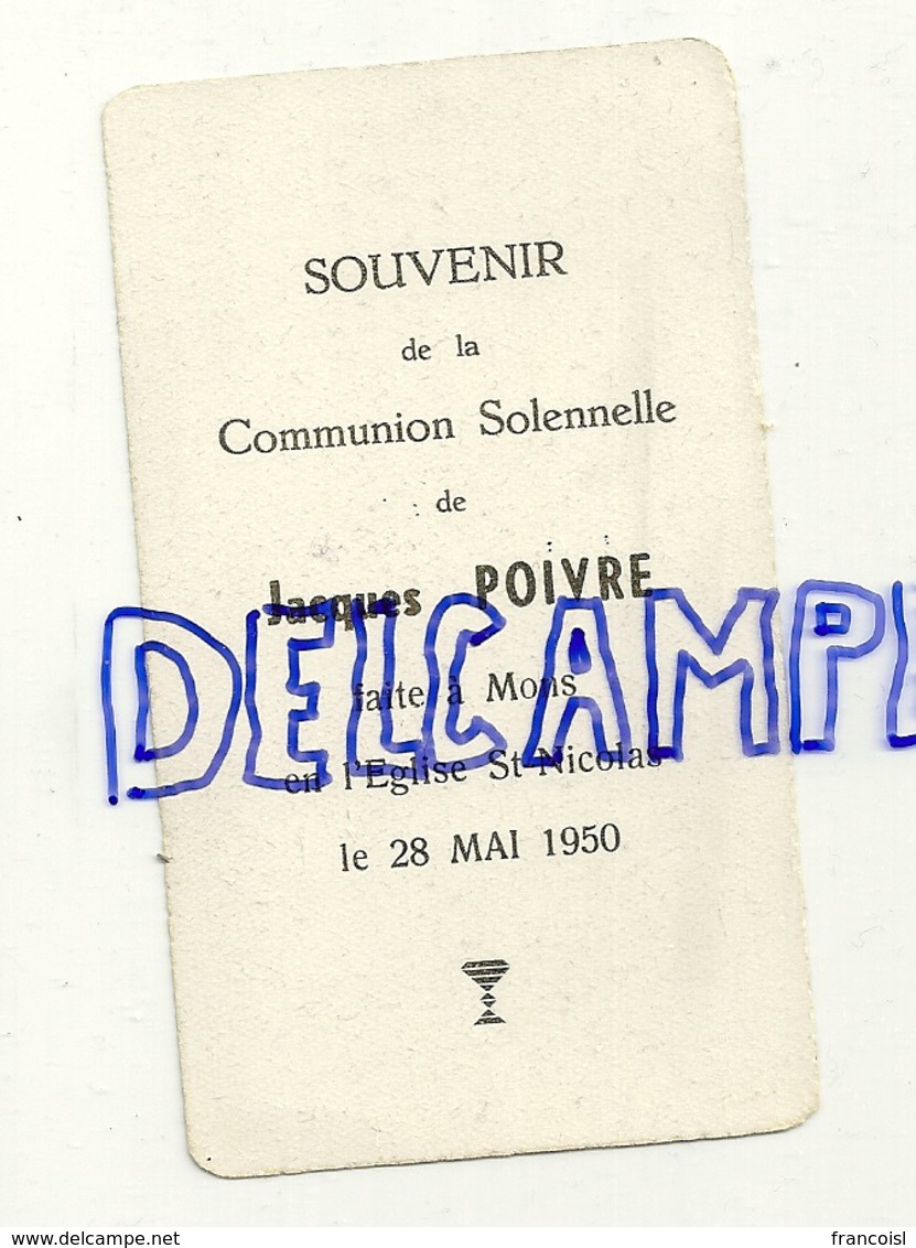 Souvenir De Communion. 1951. Jacques Poivre. Petits Anges Eglise St Nicolas Mons - Astrologie