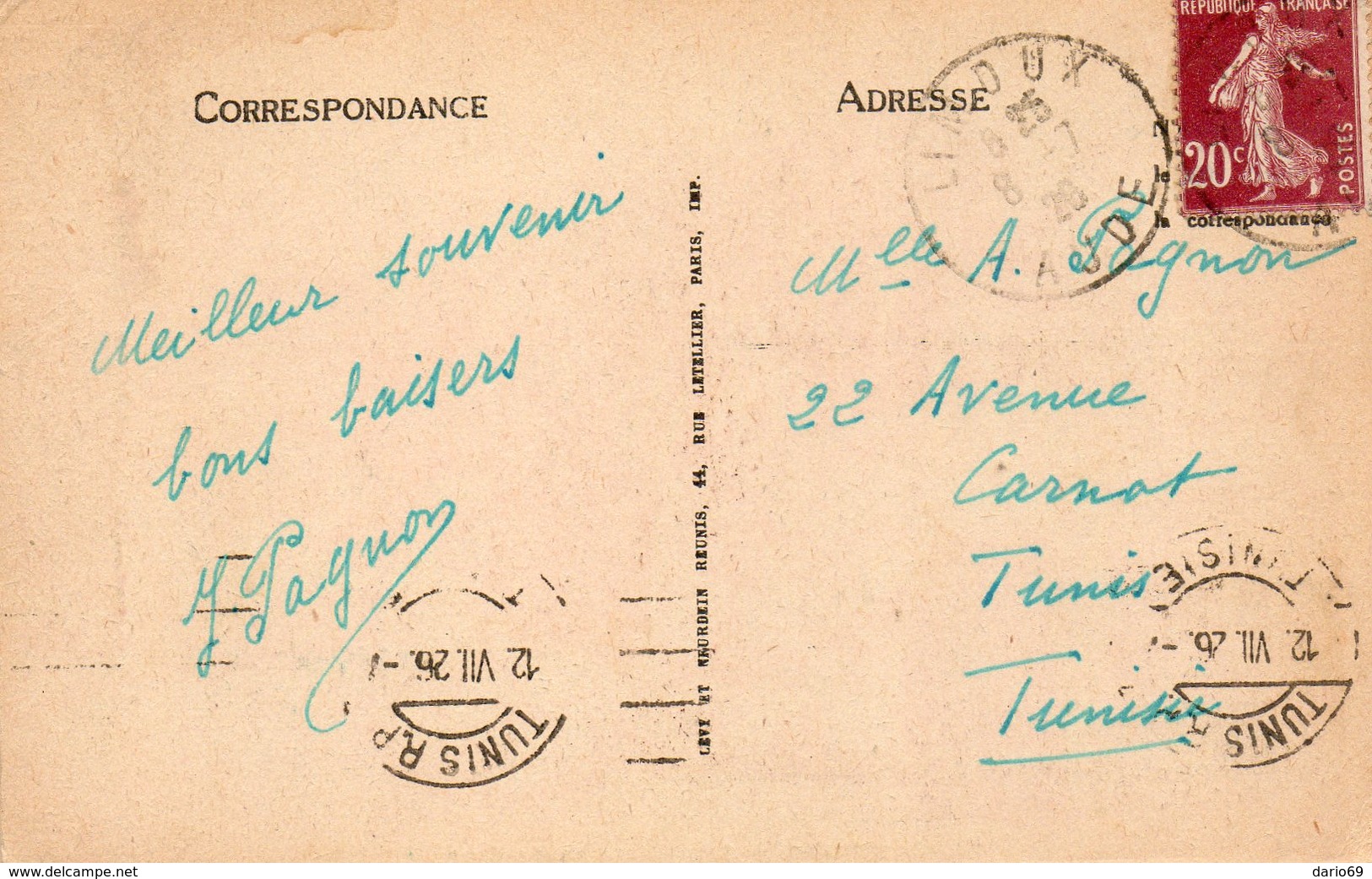 1926  CARTOLINA CON ANNULLO  CARCASONNE - Storia Postale