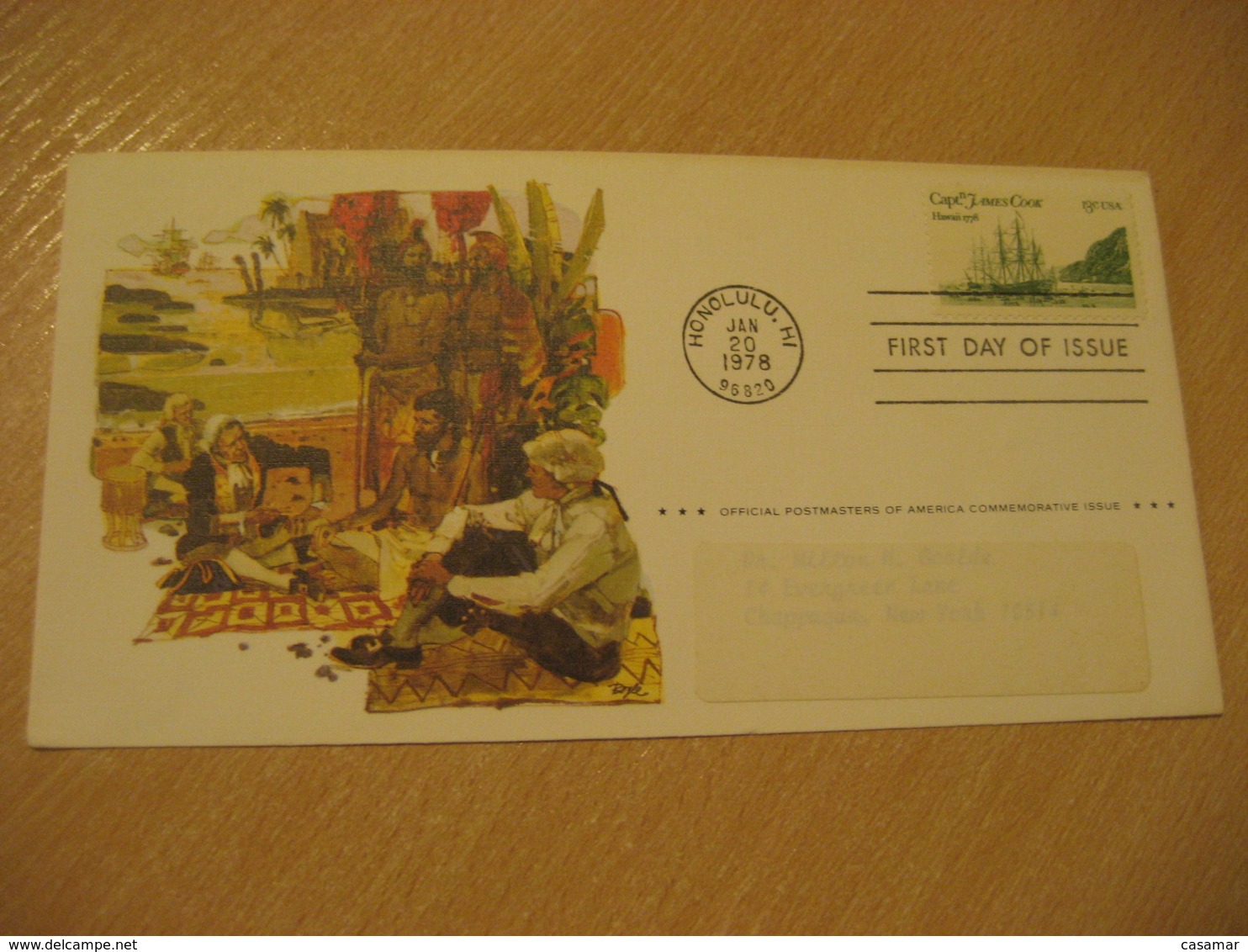 HONOLULU 1978 Captain James Cook HAWAII Fdc Cancel Cover USA - Hawaï