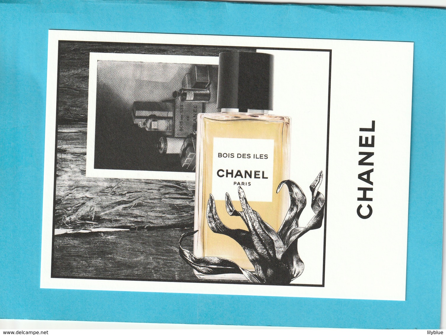 CHANEL "Les Exclusifs "  **BOIS DES ÎLES**  Superbe Grande Carte (17 / 12cm) - Modern (from 1961)