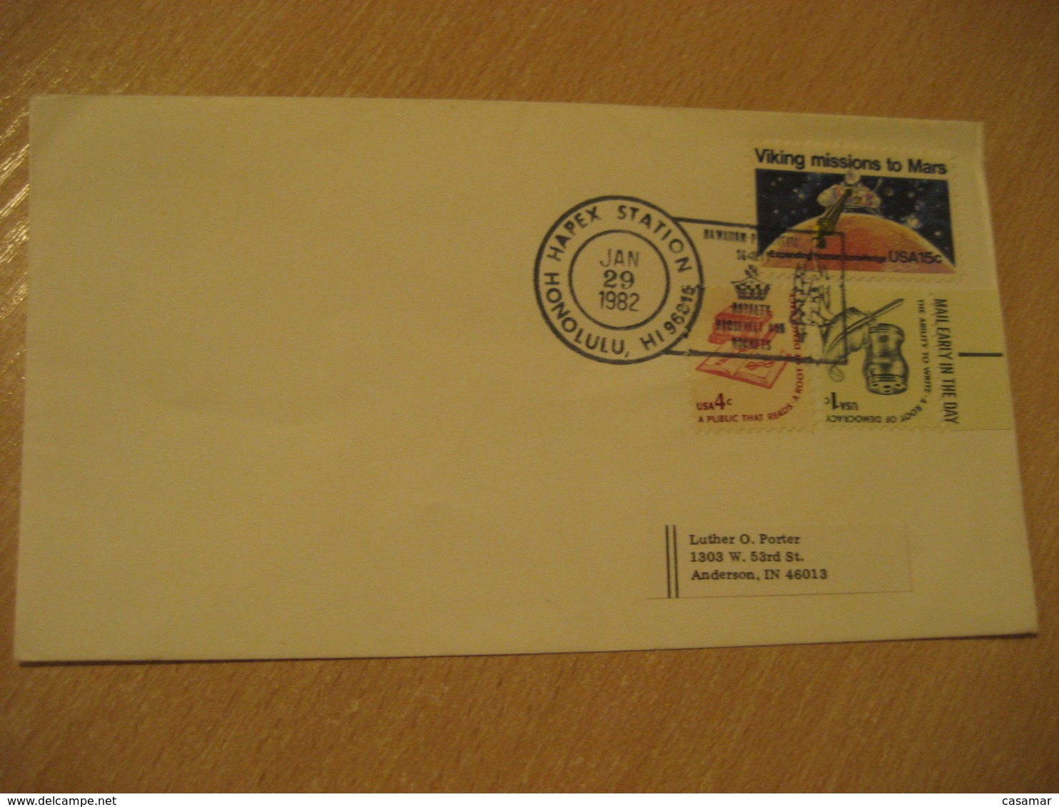 HONOLULU 1982 Royalty Roosvelt And Rockets HAPEX Hawaiian Philatelic Society HAWAII Cancel Cover USA - Hawai