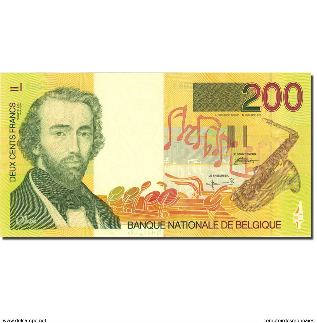 Billet, Belgique, 200 Francs, 1994-1997, Undated (1995), KM:148, SPL - 100 Francs