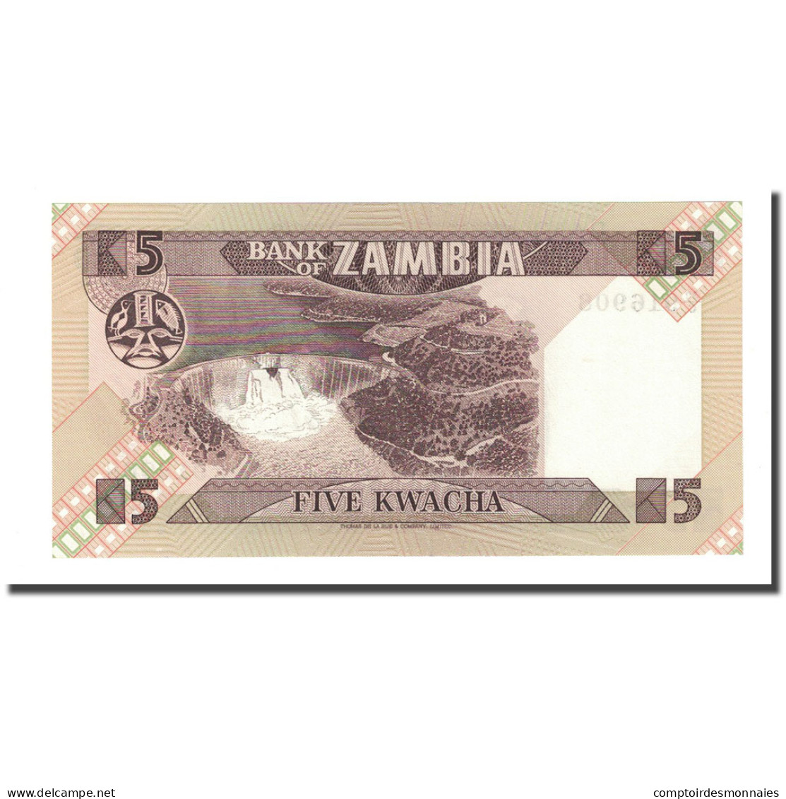Billet, Zambie, 5 Kwacha, Undated (1980-88), KM:25c, NEUF - Zambie