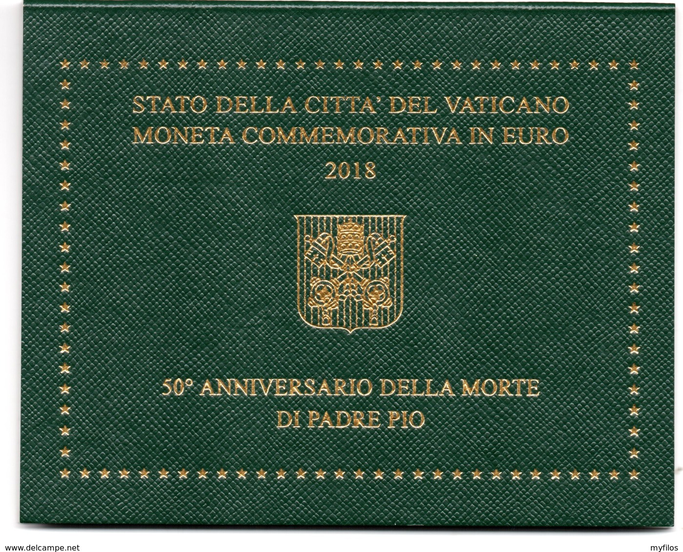2018 VATICANO 2 EURO 50° MORTE DI PADRE PIO VATIKAN PAPA FRANCESCO, - Vatican