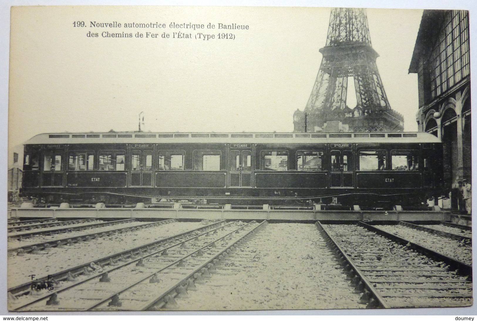 NOUVELLE AUTOMOTRICE ÉLECTRIQUE DE BANLIEUE DES CHEMINS DE FER DE L'ÉTAT ( Type 1912 ) - Eisenbahnen