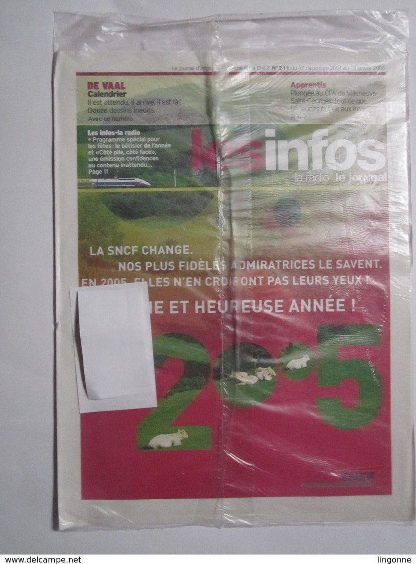 Journal Information SNCF 2004 LES INFOS + Calendrier Les Infos 2005 Sous Blister - Chemin De Fer