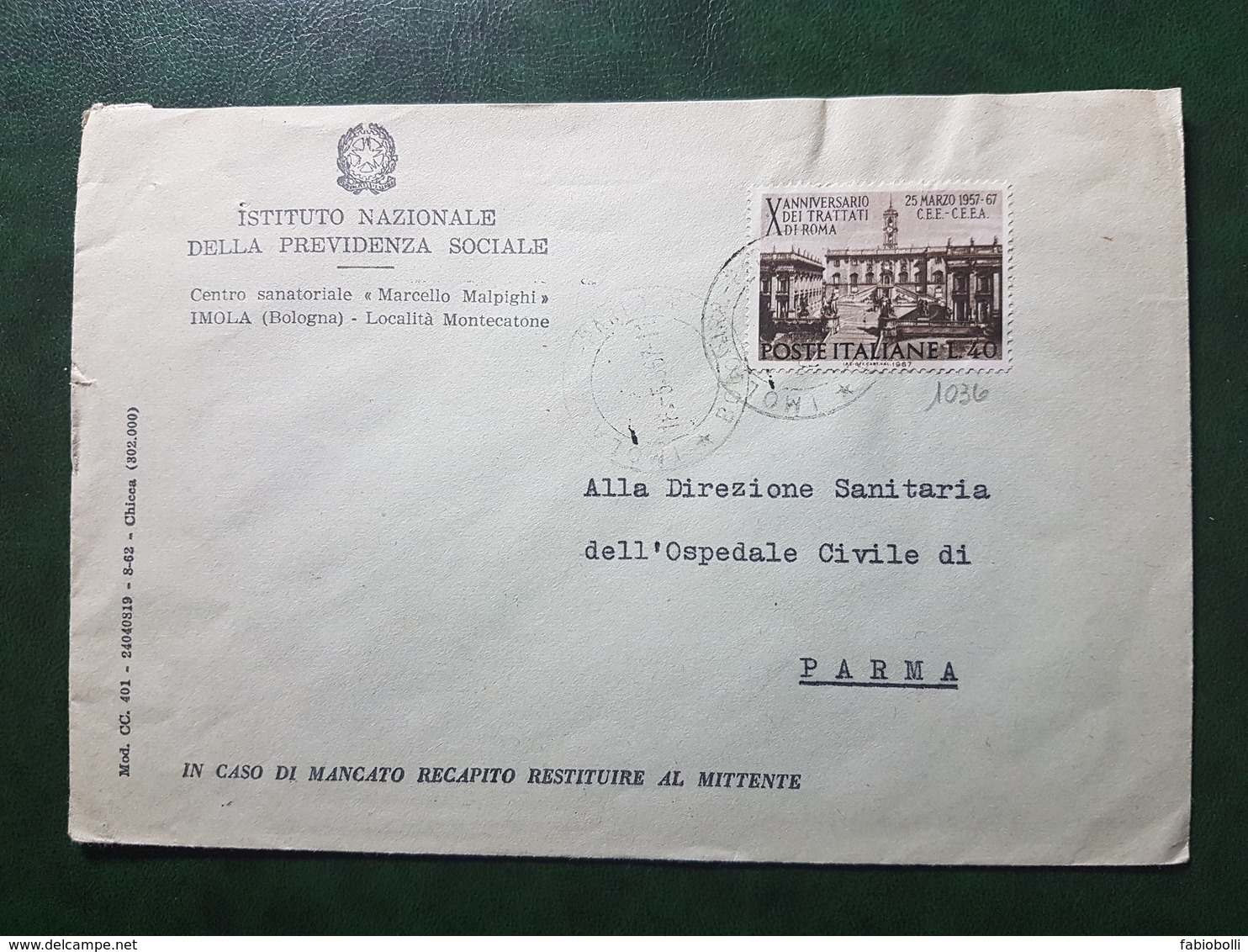 (5627) ITALIA STORIA POSTALE 1967 - 1961-70: Storia Postale