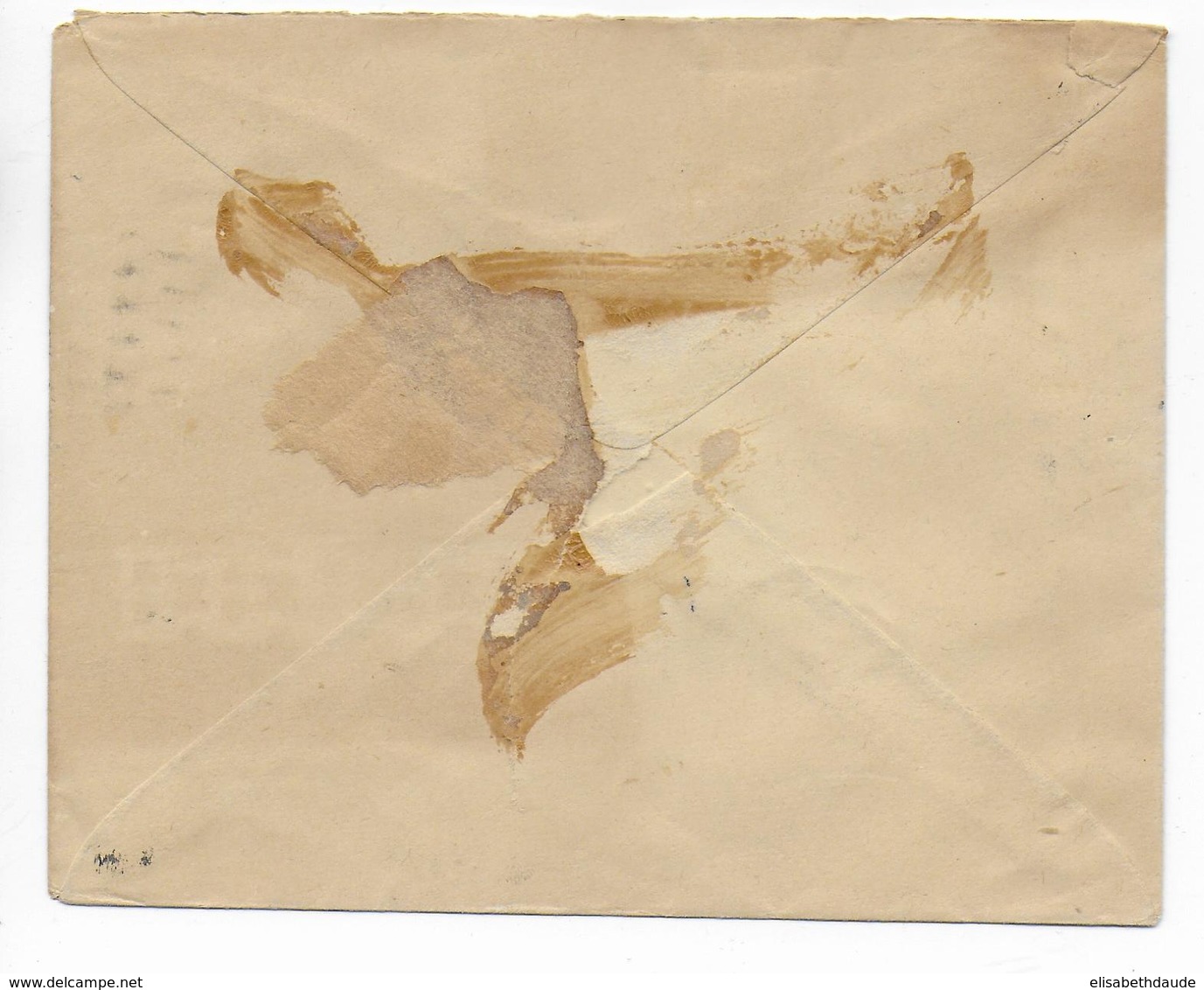 INDIA - 1947 - ENVELOPPE ENTIER POSTAL Par AVION De CALCUTTA => MARSEILLE - 1936-47 Koning George VI