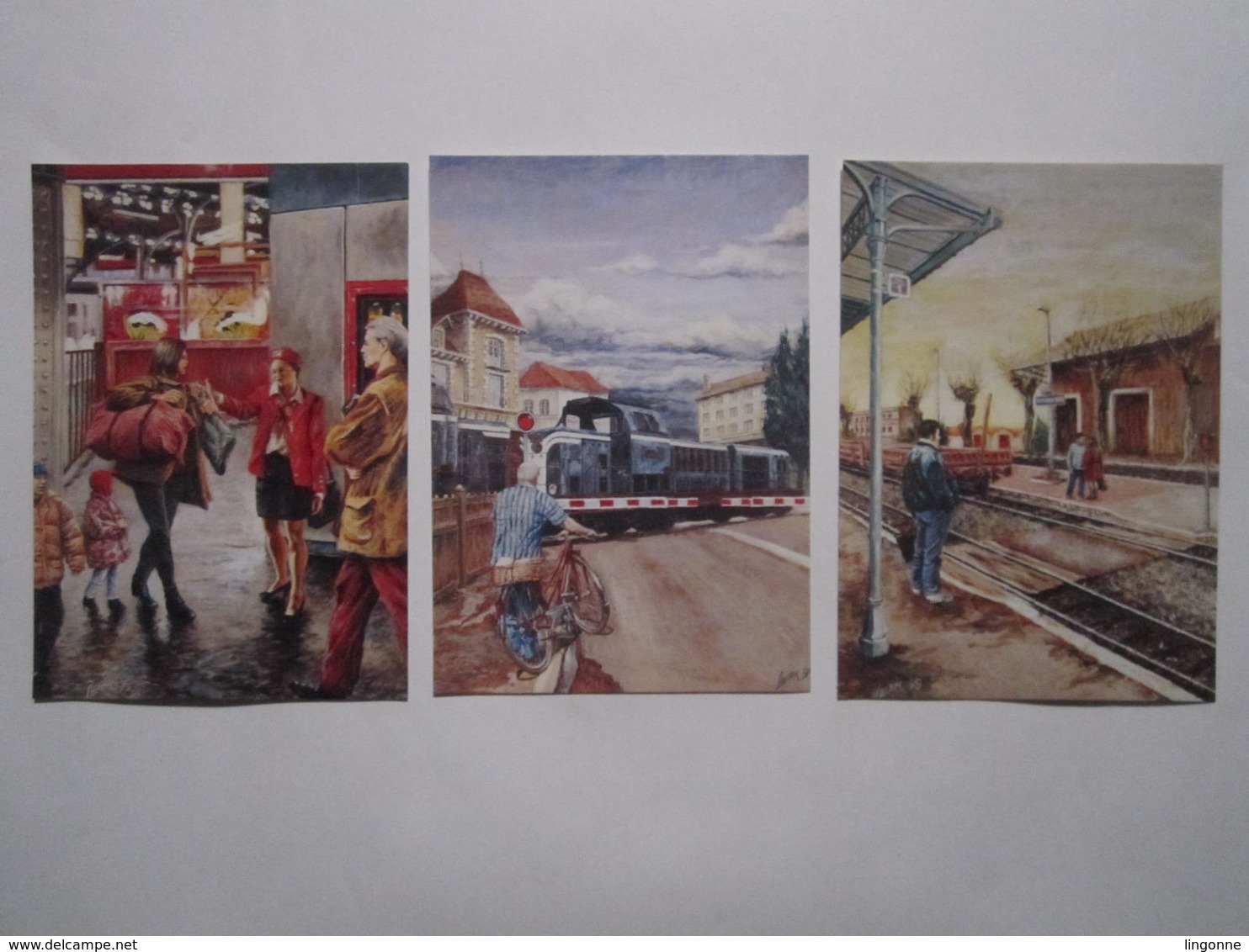 Pochette SNCF Comment bien utiliser le TRAIN ? Vincent LACROIX 10 tableaux/carte 10,5 x 15 cm