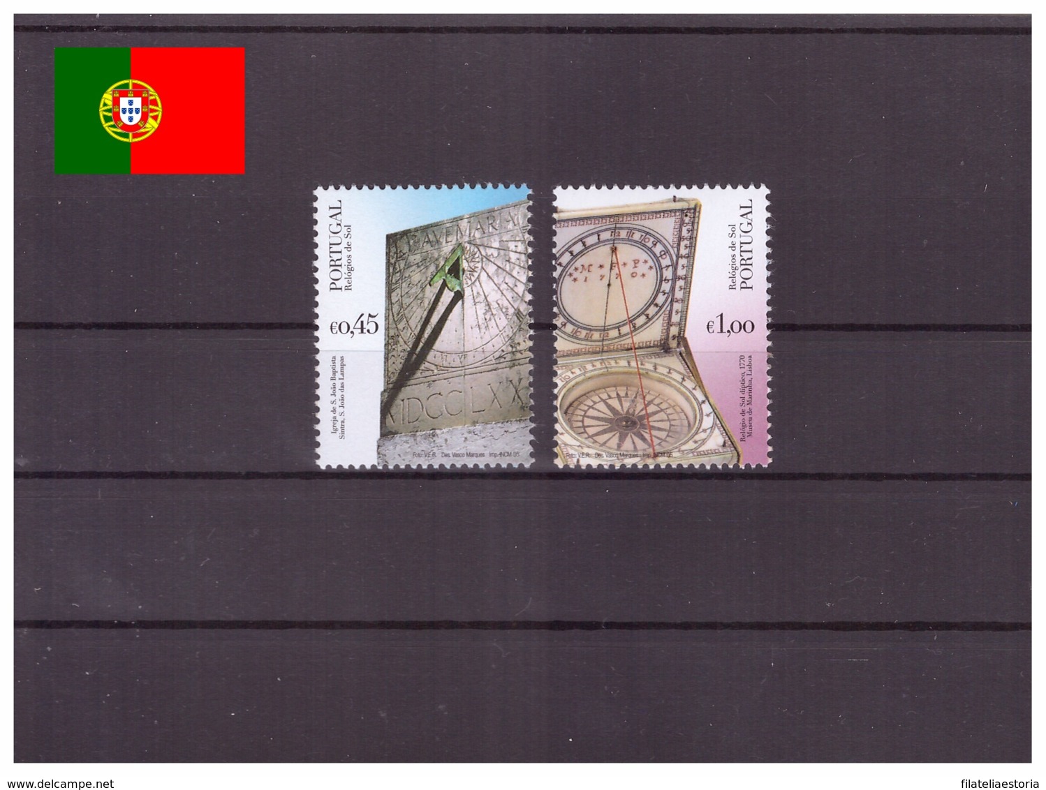 Portugal 2005 - MNH ** - Horlogerie - Michel Nr. 2982-2983 Série Complète (por594) - Neufs