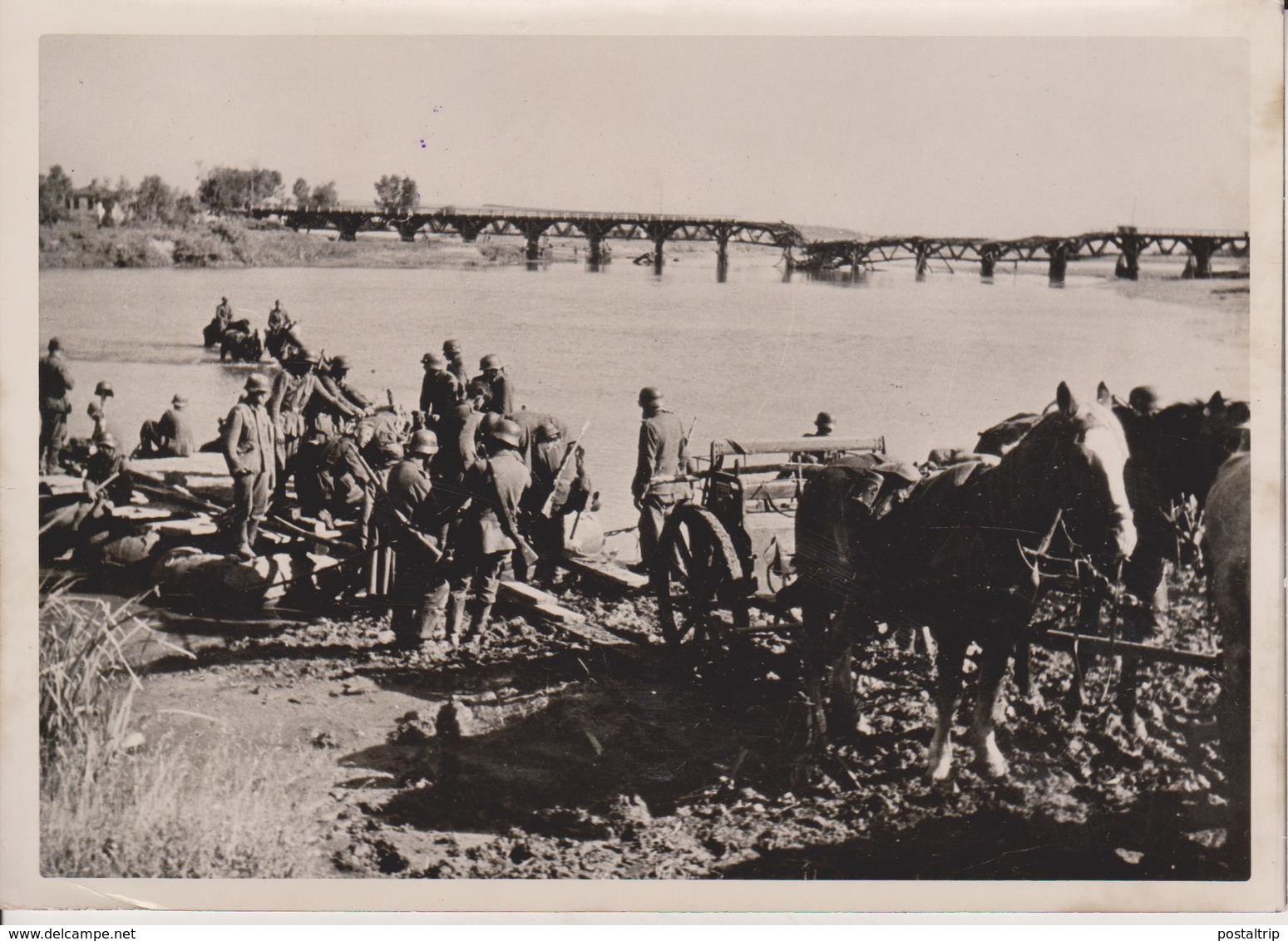 ZWISCHEN DONEZ UND DON  FOTO DE PRESSE WW2 WWII WORLD WAR 2 WELTKRIEG Aleman Deutchland - Krieg, Militär