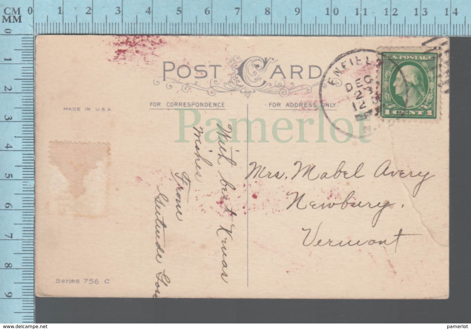 CPA - A Merry Christmas   - Cover: Endfield N.C.. 1911 With USA Stamp - Autres & Non Classés