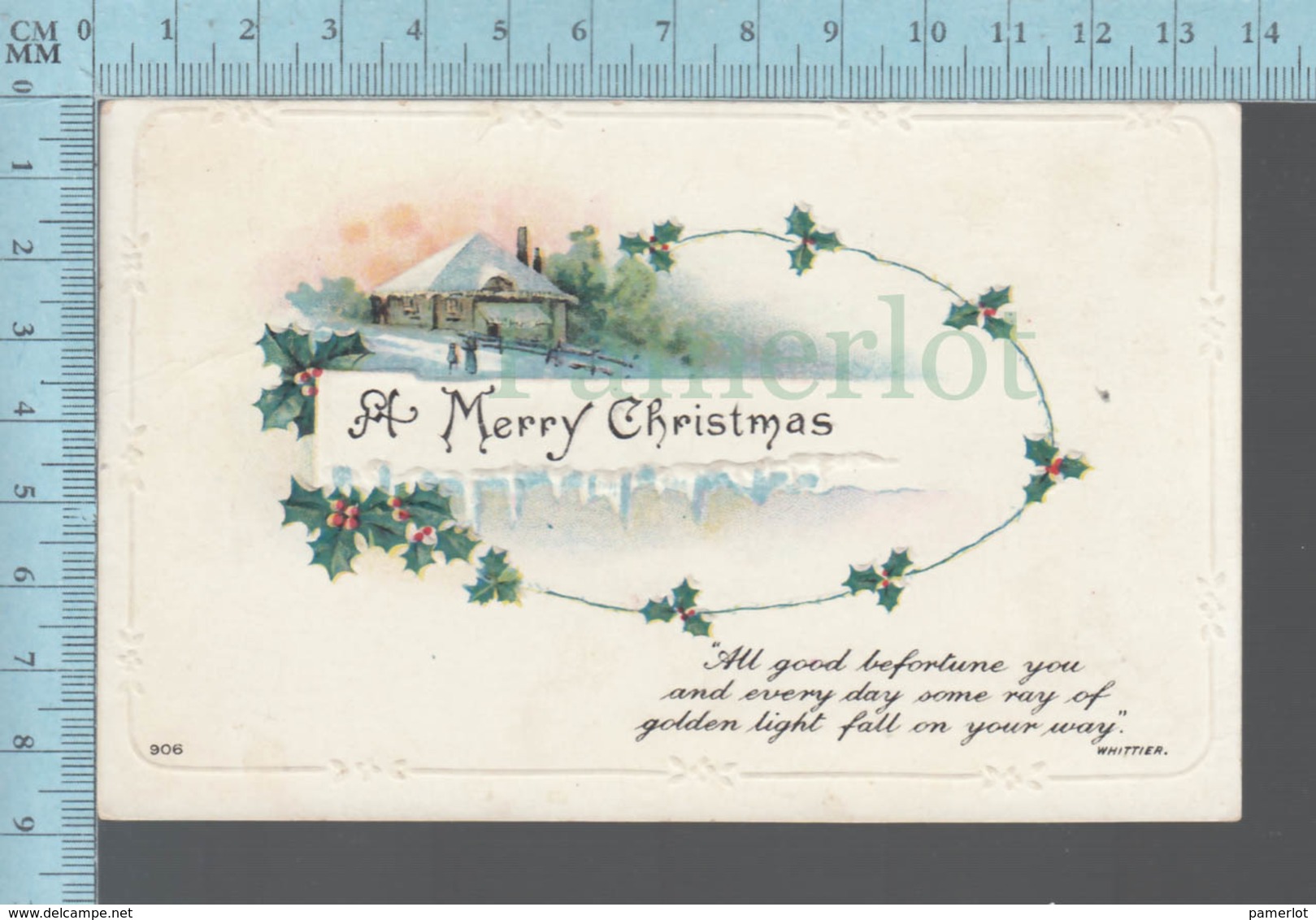 CPA - A Merry Christmas By Whittier- Cover 1918 Maine  With USA Stamp - Autres & Non Classés