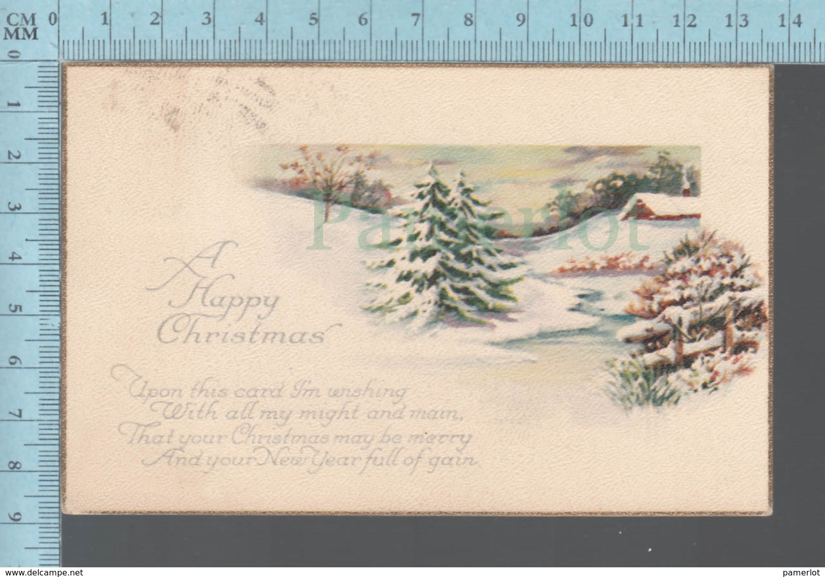 CPA - A Happy  Christmas By Whittier- Cover Rockville Conn. C 1910, With 122 Beetween Killer,   With USA Stamp - Autres & Non Classés