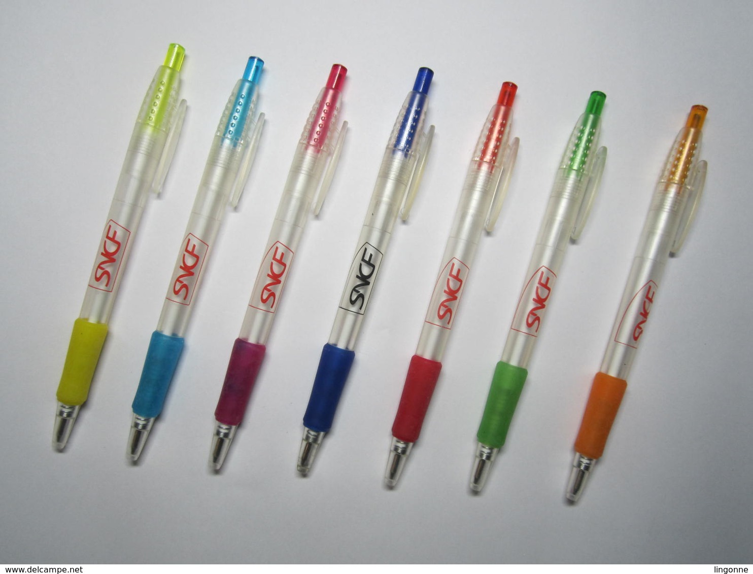 Série Complète De 7 Stylos SNCF (stylo De Plusieurs Couleurs Différentes) - Chemin De Fer