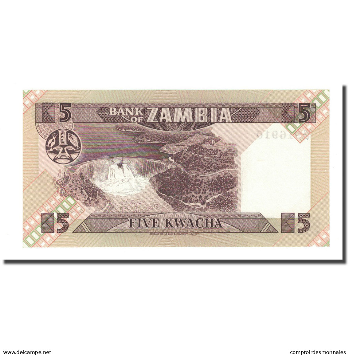 Billet, Zambie, 5 Kwacha, Undated (1980-88), KM:25c, NEUF - Zambie