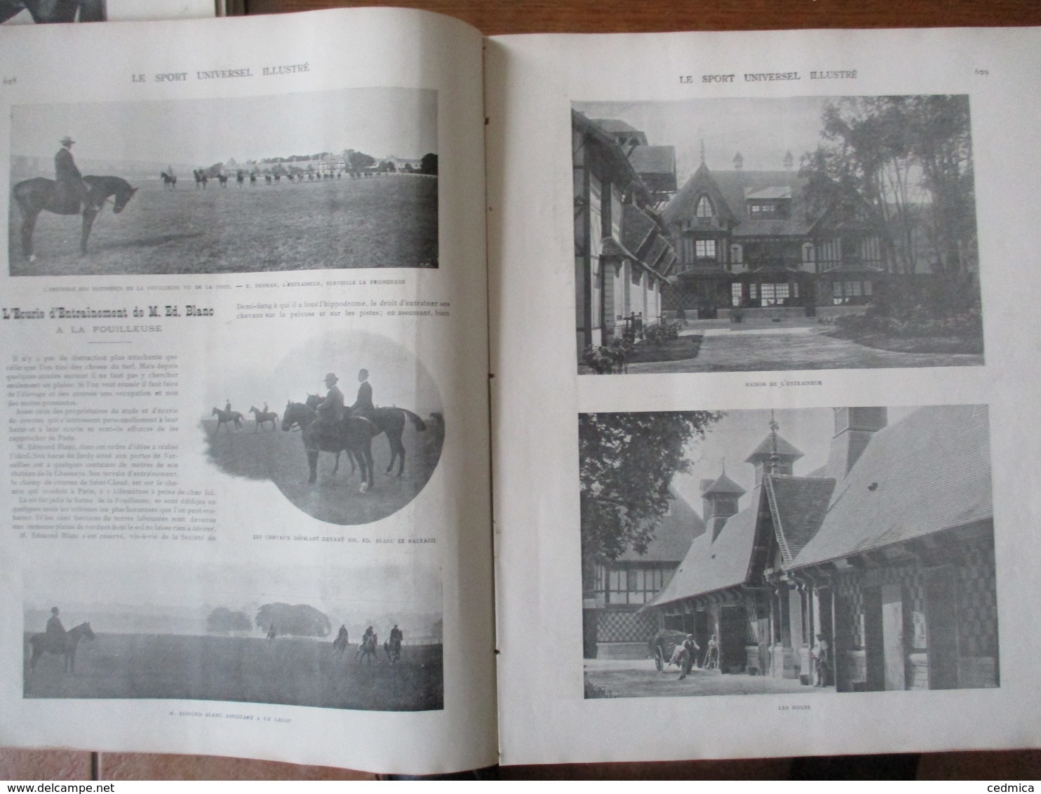 LE SPORT UNIVERSEL ILLUSTRE N°324 5 OCTOBRE 1902 ECURIE D'ENTRAINEMENT DE M. ED. BLANC,CHASSE D'ETE EN BAIE DE SOMME - 1900 - 1949