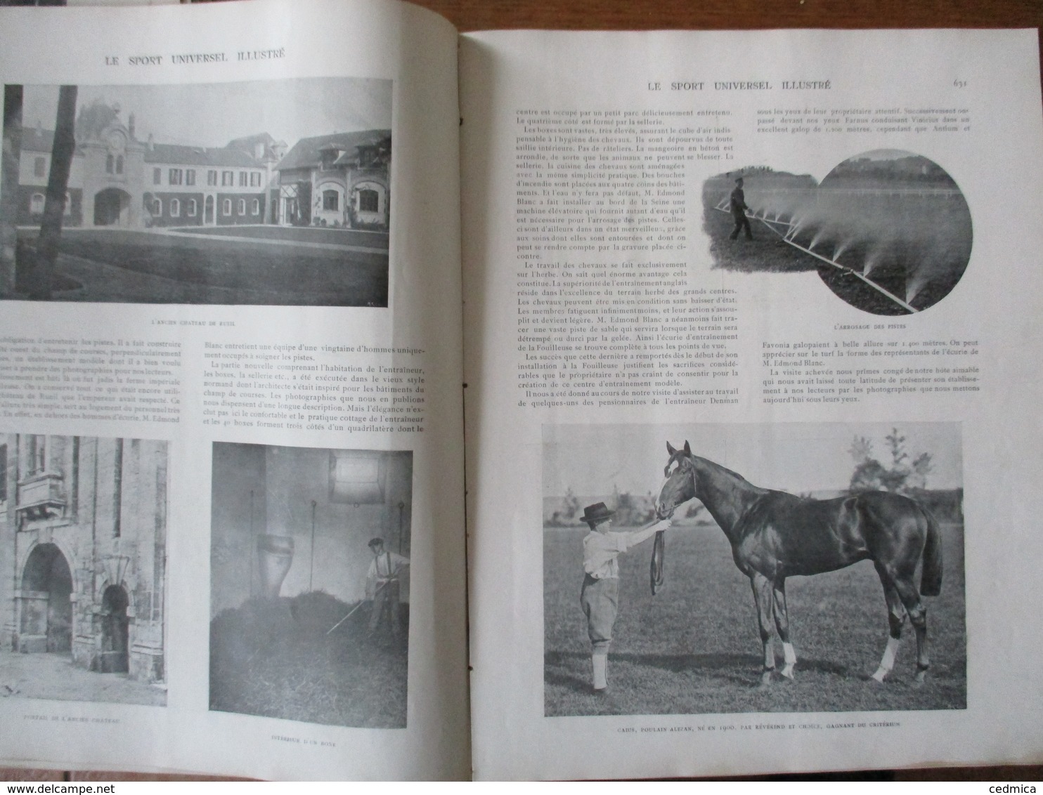 LE SPORT UNIVERSEL ILLUSTRE N°324 5 OCTOBRE 1902 ECURIE D'ENTRAINEMENT DE M. ED. BLANC,CHASSE D'ETE EN BAIE DE SOMME - 1900 - 1949