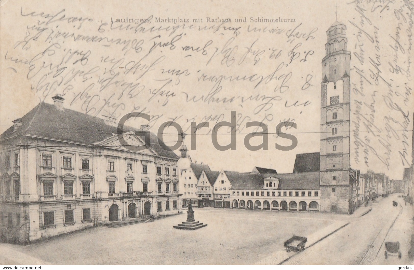 Germany - Lauingen - Marktplatz Mit Rathaus - Lauingen