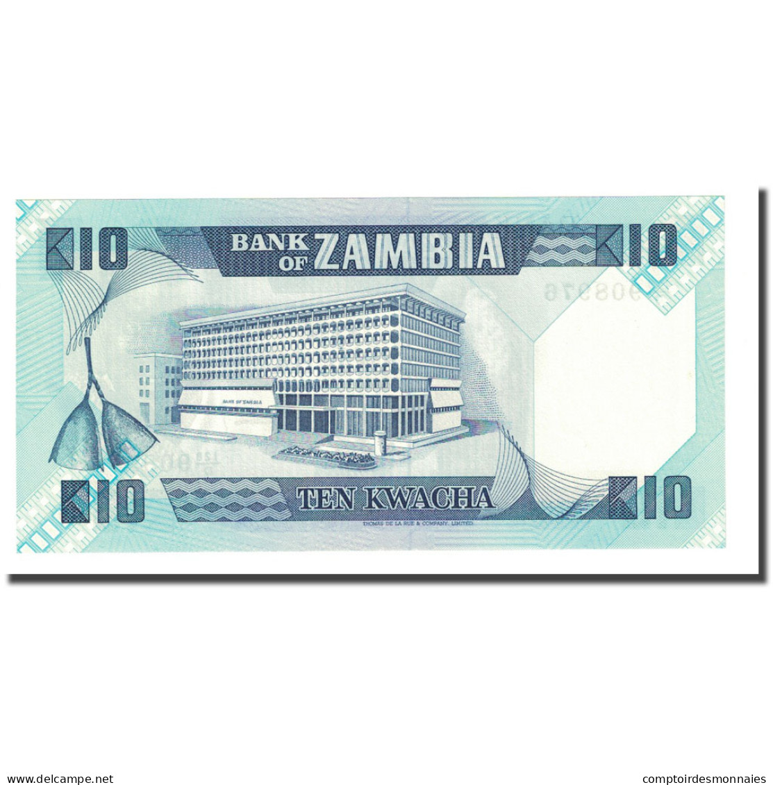 Billet, Zambie, 10 Kwacha, Undated (1980-88), KM:26e, NEUF - Zambie