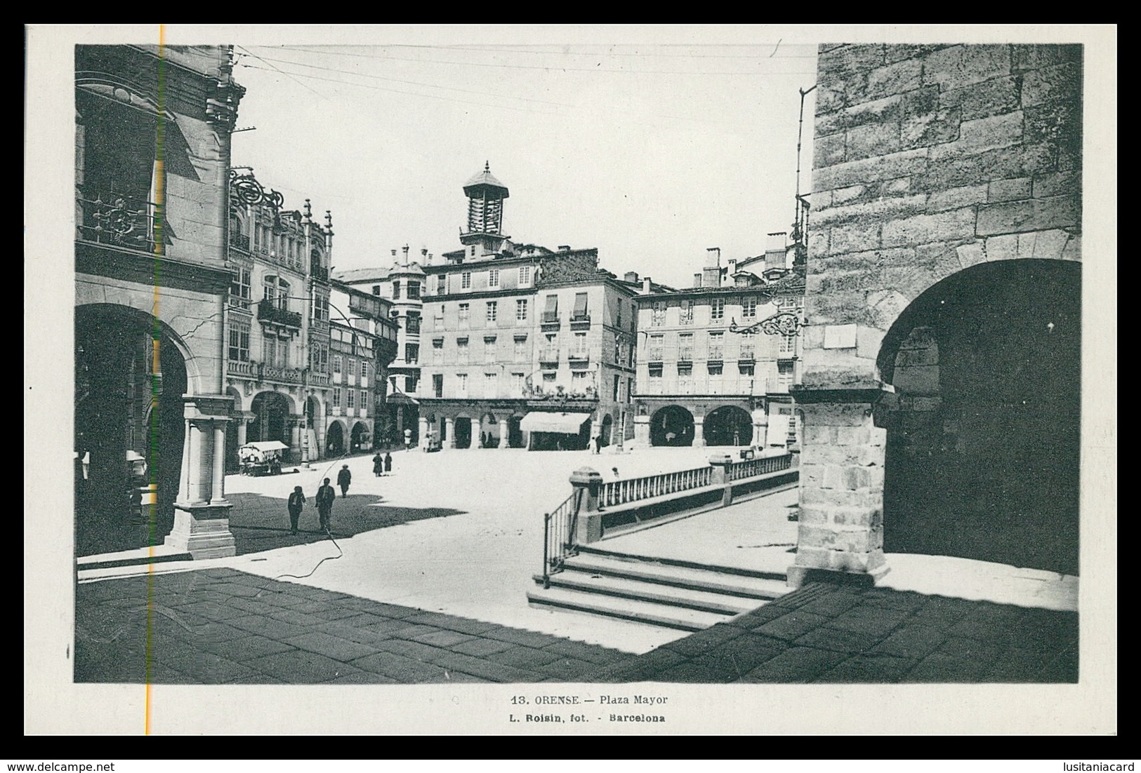 ORENSE - Plaza  Mayor ( Ed. L. Roisin Nº 13)carte Postale - Orense