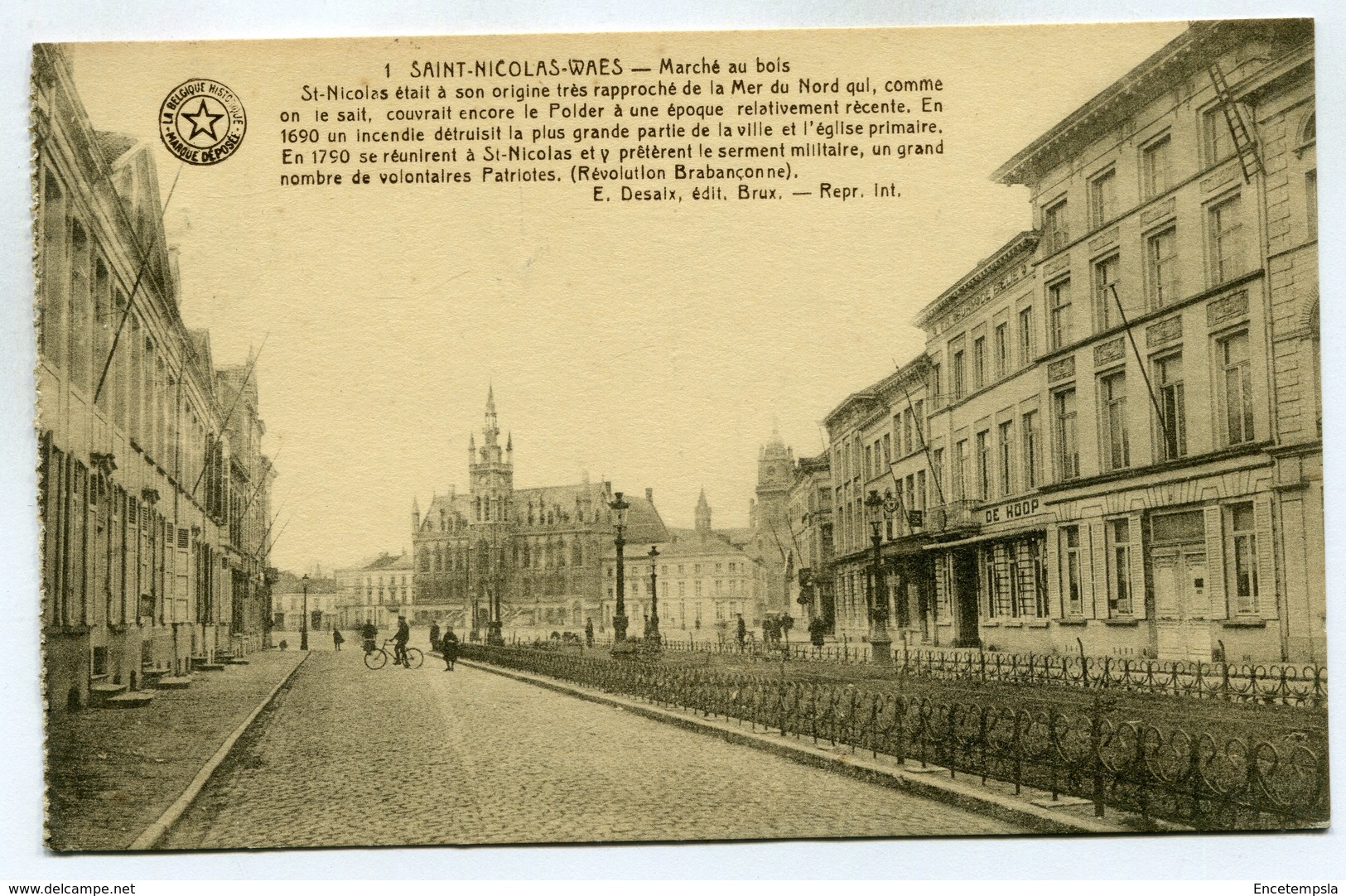 CPA - Carte Postale - Belgique - Saint Nicolas - Marché Au Bois (SV6464) - Saint-Nicolas