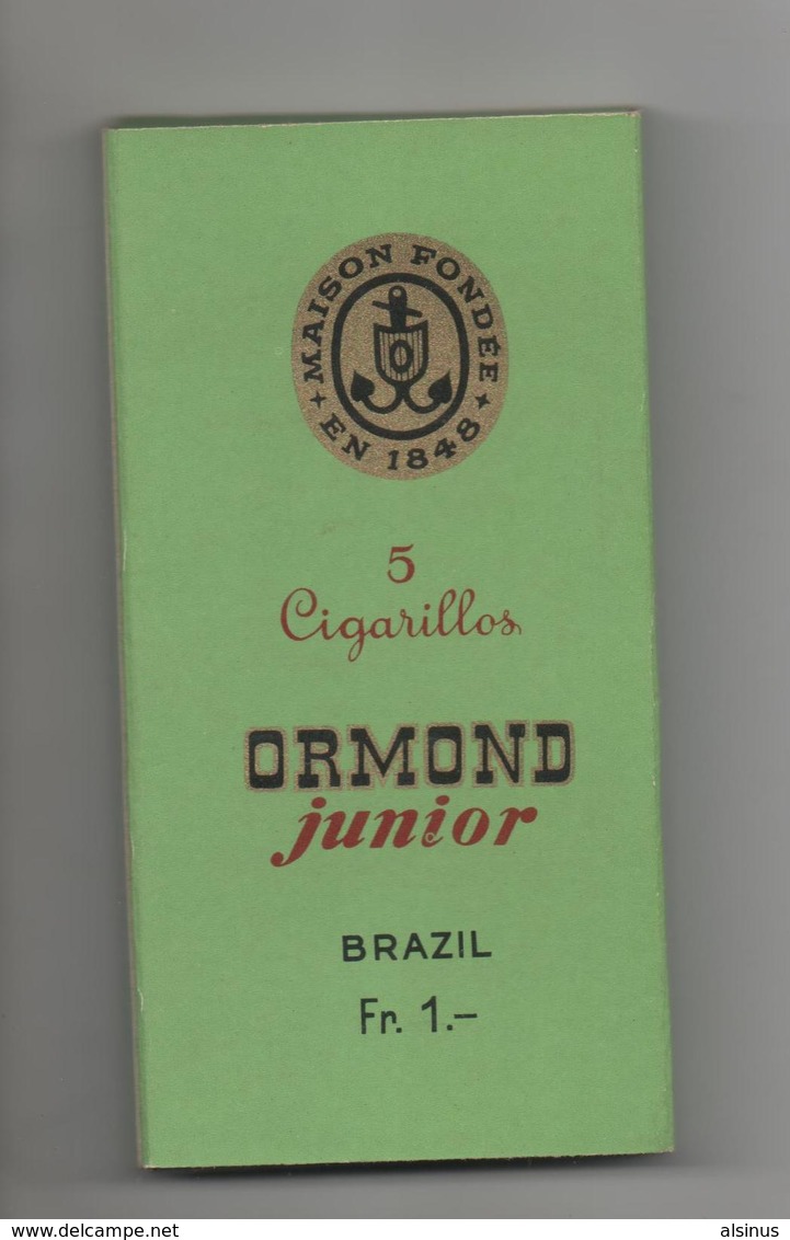 ETUI VIDE DE 5 CIGARES  - ORMOND JUNIOR - BRAZIL - Contenitore Di Sigari