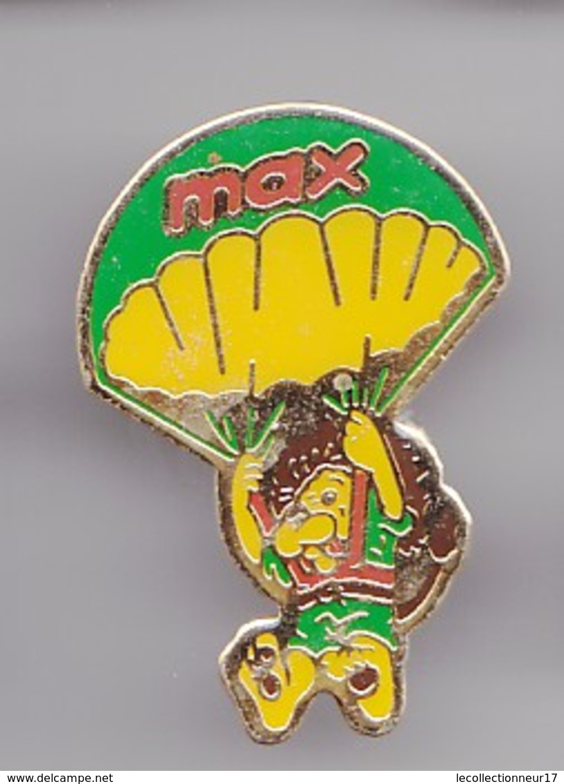 Pin's Glaces Max Le Lion Parachutiste Parachute Réf 2528 - Alimentation