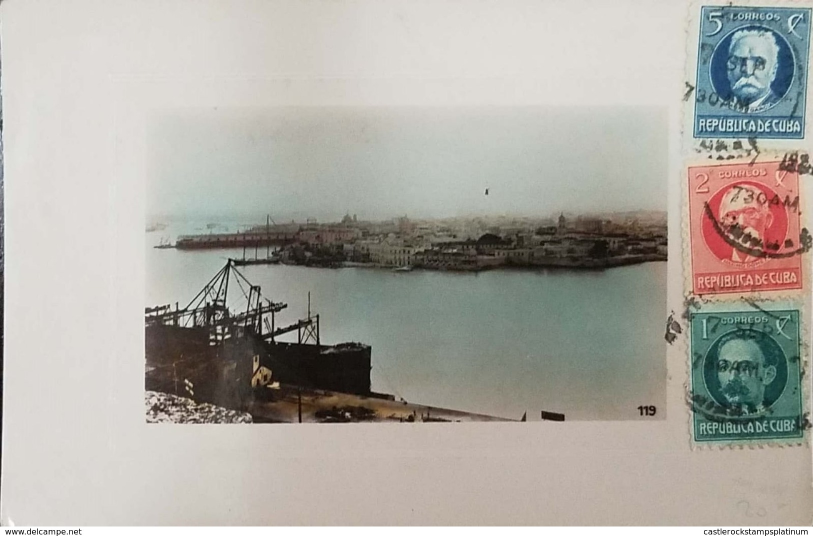 O) 1926 CIRCA- CUBA-CARIBBEAN. SPANISH ANTILLES, MALECON AND CASTILLO DEL MORRO - PORT-OLD BOAT, LANDSCAPE , CALIXTO GAR - Other & Unclassified