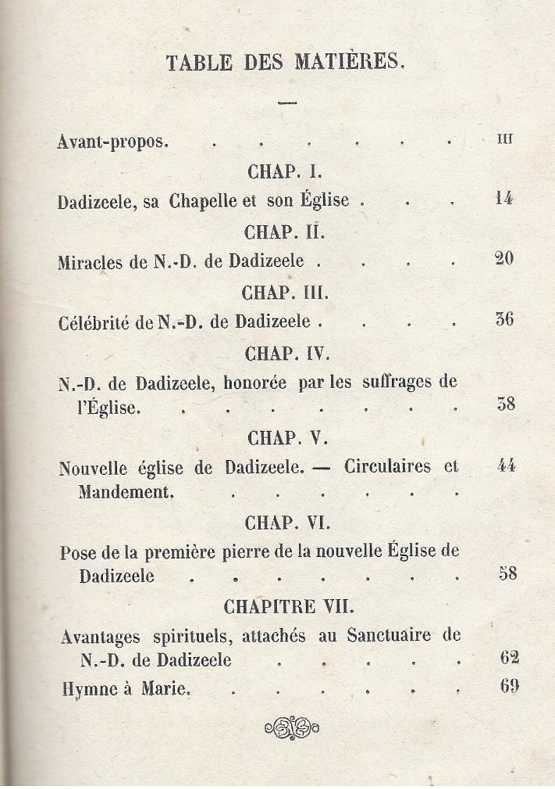 LIQUID -4€ 1867 NOTRE - DAME DE DADIZEELE A SA GRANDEUR MGR. FAICT EVÊQUE DE BRUGES PAR L. GERVOSON CURE DE DADIZELE - 1801-1900