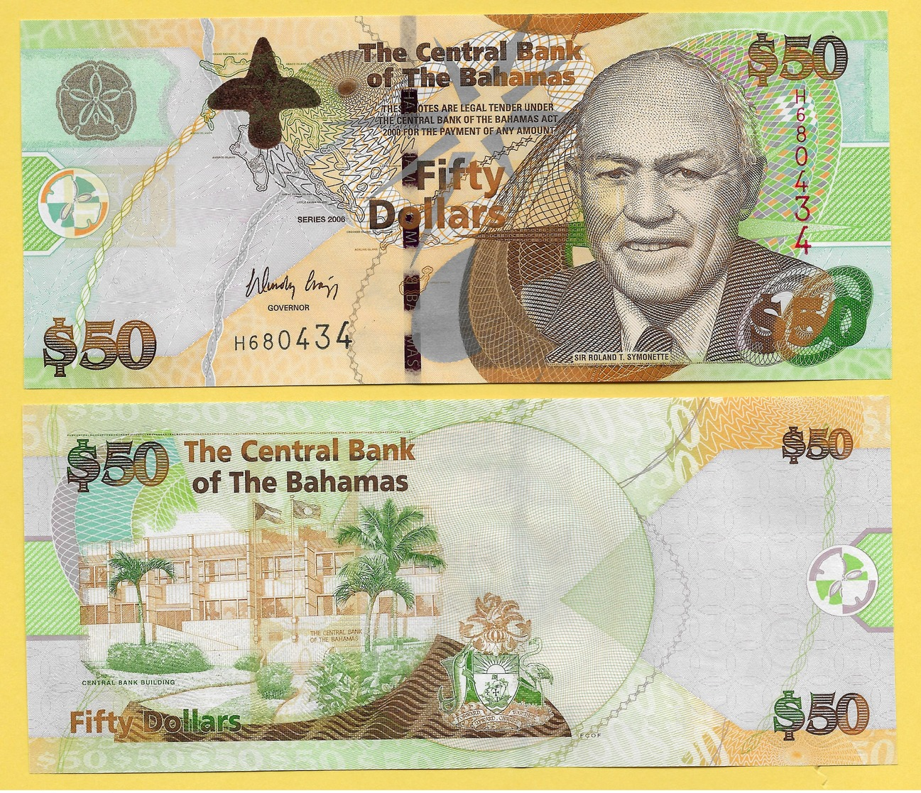 Bahamas 50 Dollars P-75 2006 UNC - Bahamas