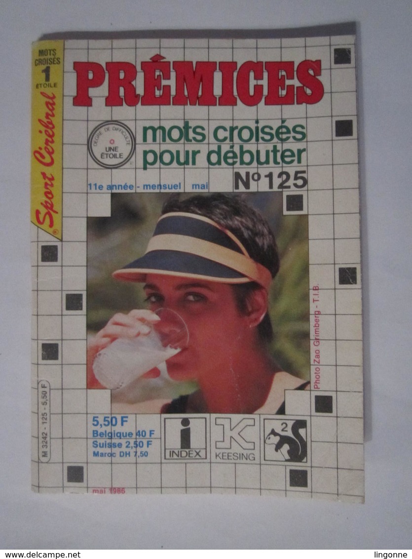 PREMICES Mots Croisé 1986 - Giochi Di Società