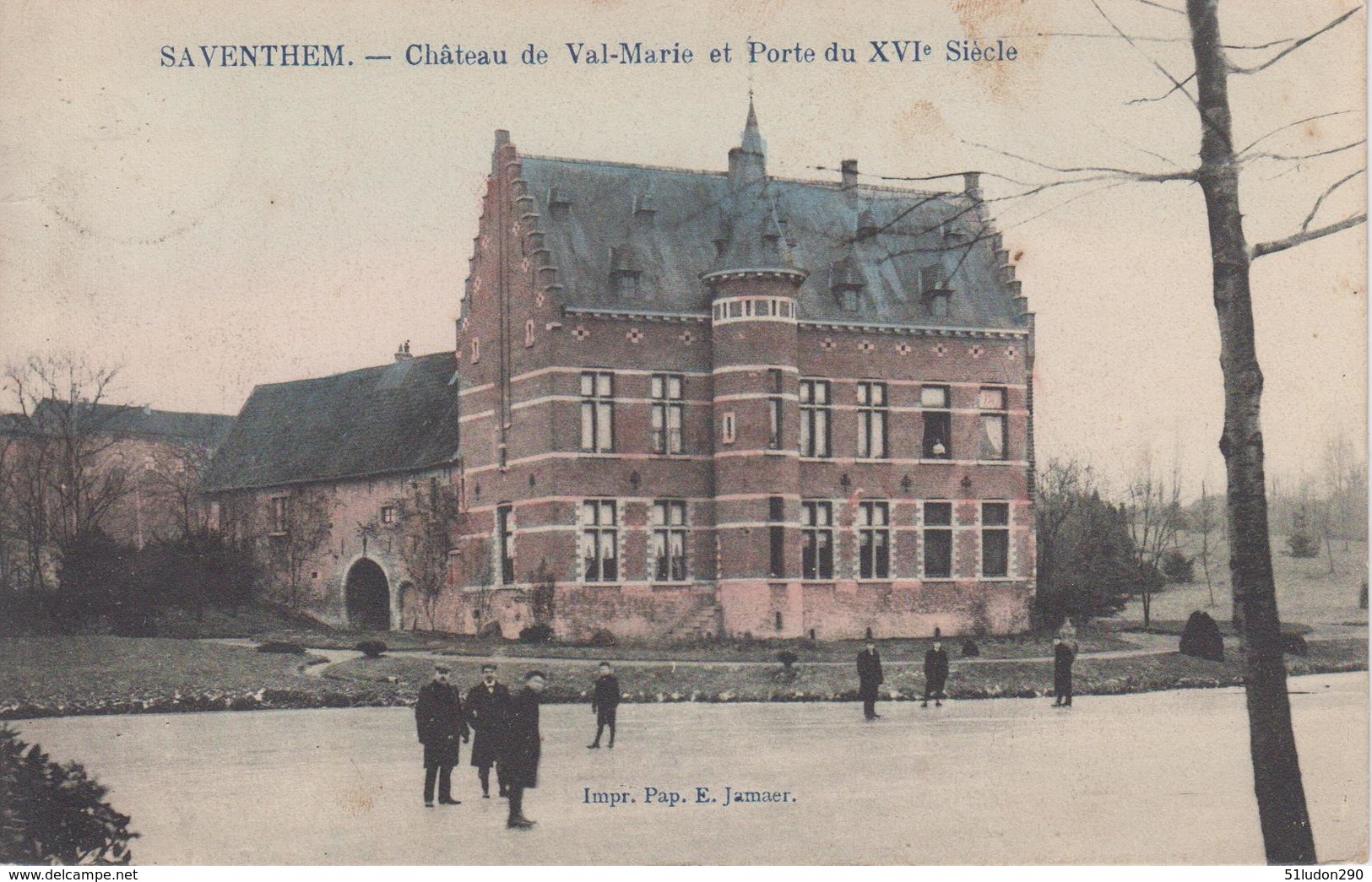 CPA Saventhem - Château De Val-Marie Et Porte Du XVIe Siècle (avec Animation) - Zaventem