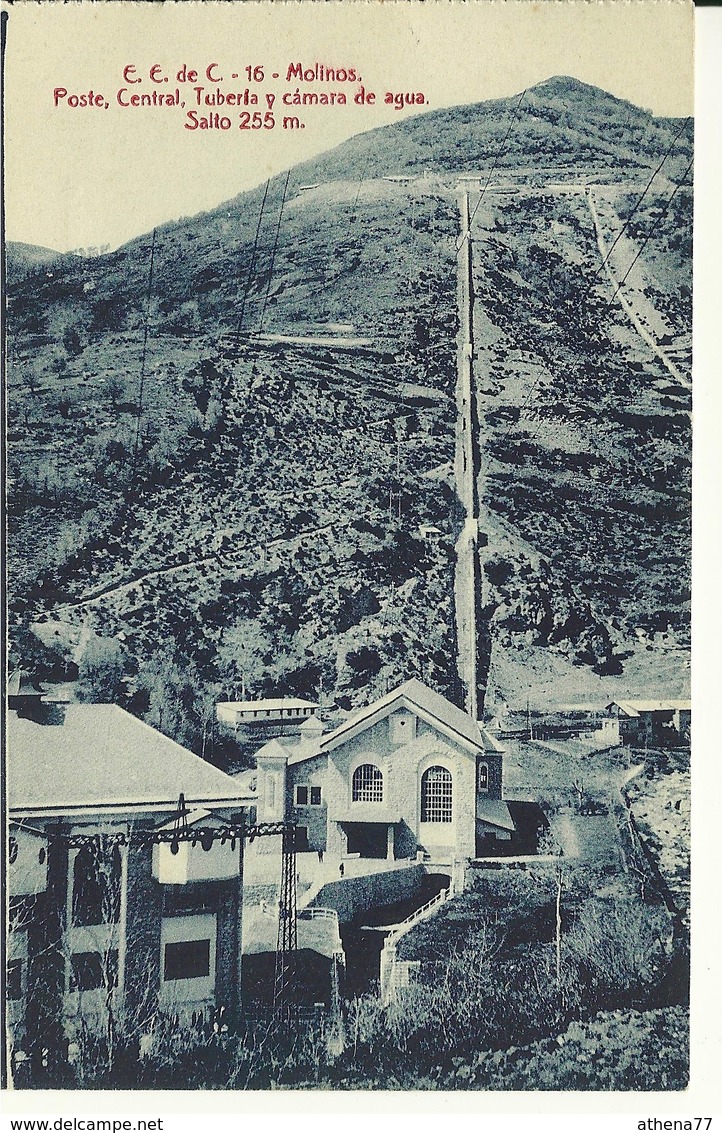 MOLINOS / POSTE - CENTRAL - TUBERIA Y CAMARA DE AGUA - Teruel