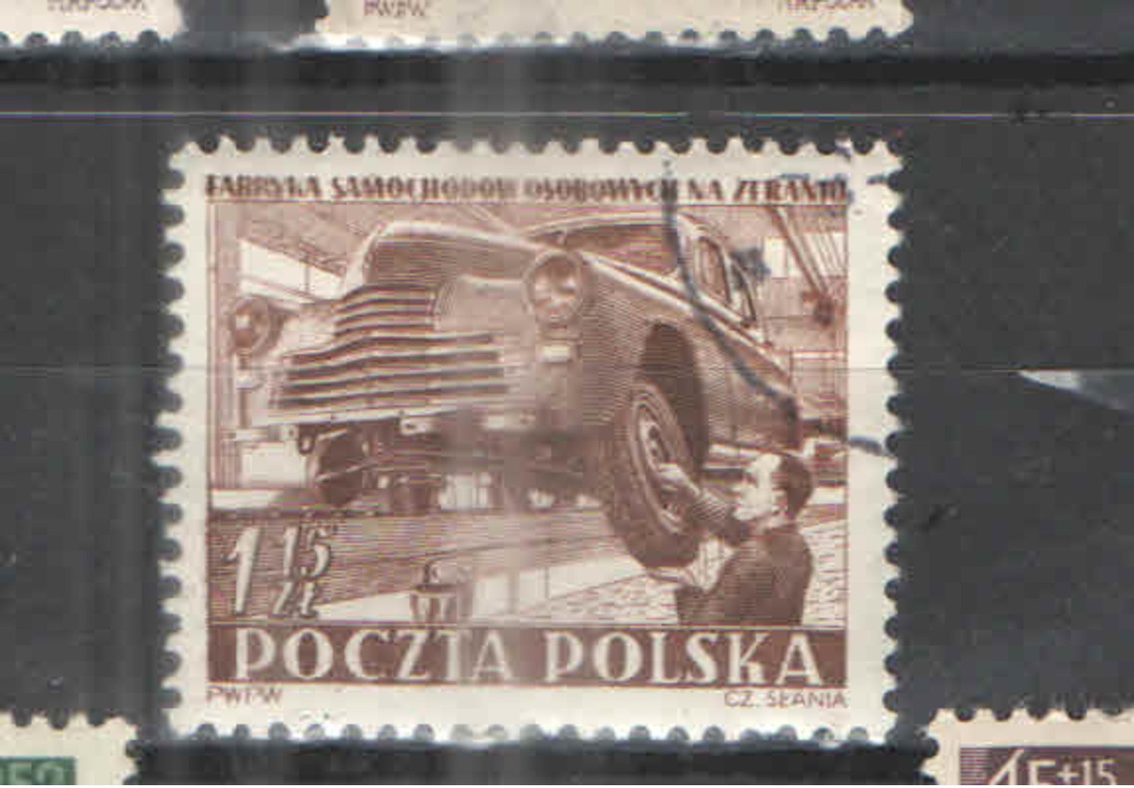 Polonia PO 1952 Impianto Auto    Scott.563 See Scan On Schaubek Page; - Usati