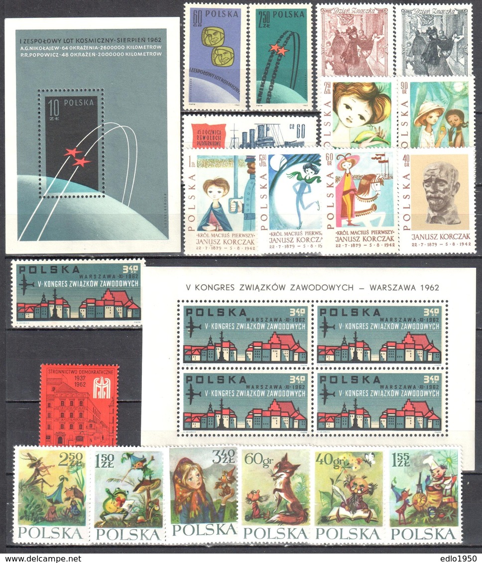 Poland 1962 - Year Set - MNH (**) - Full Years